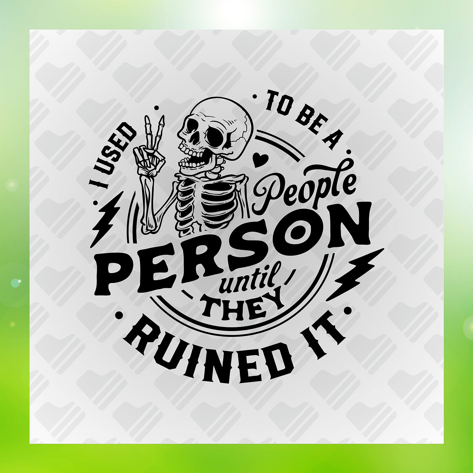 I Used To Be A People Person Transfer