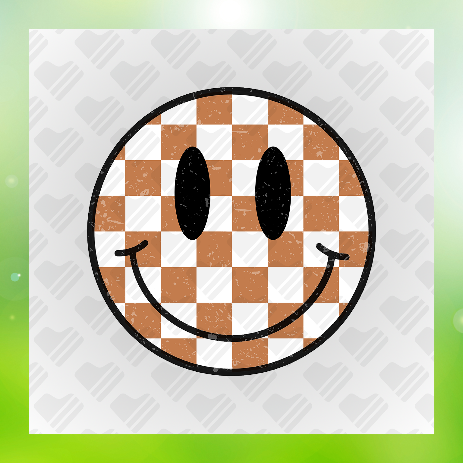 Classic Brown Checkered Transfer