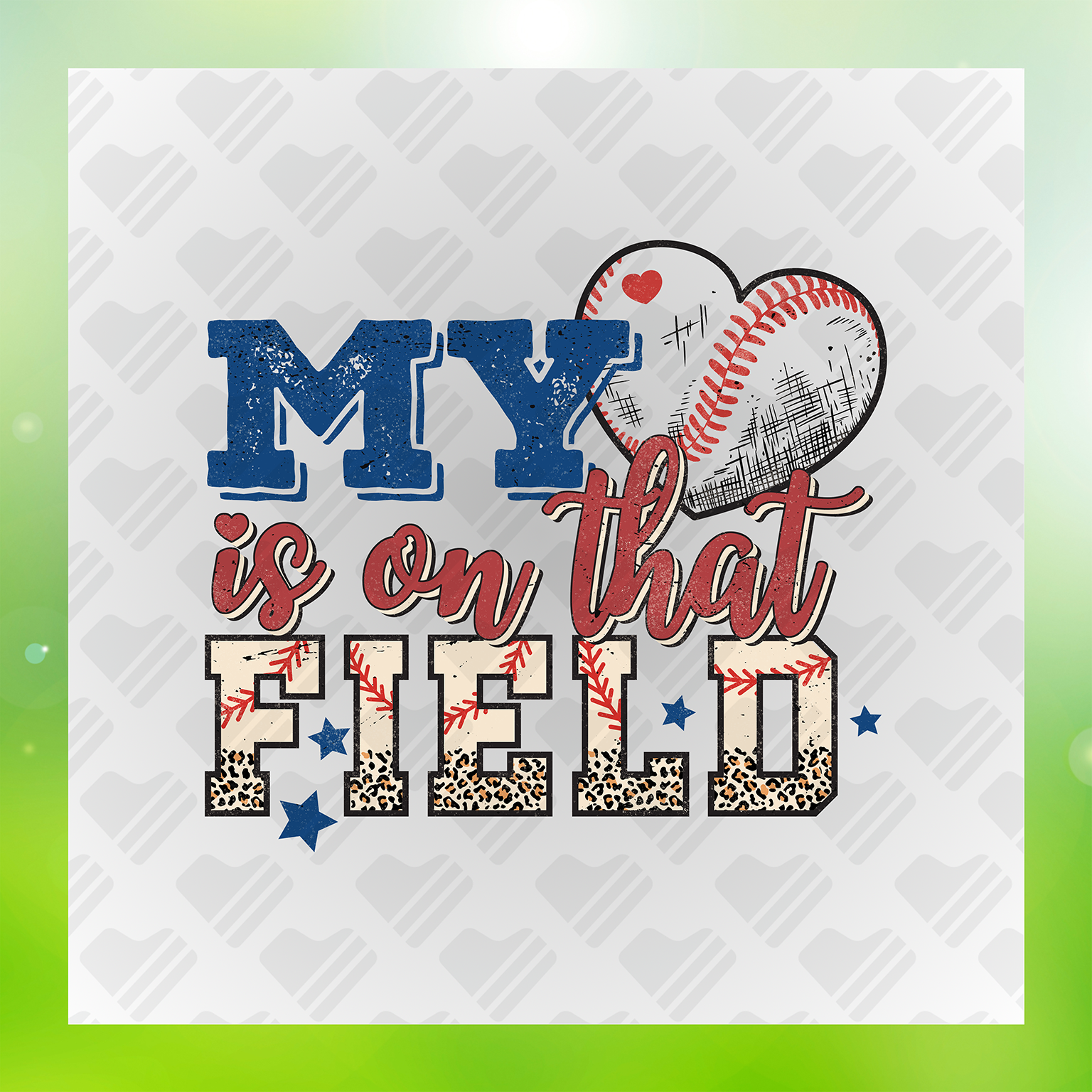 Sport My Heart Is On That Field Transfer