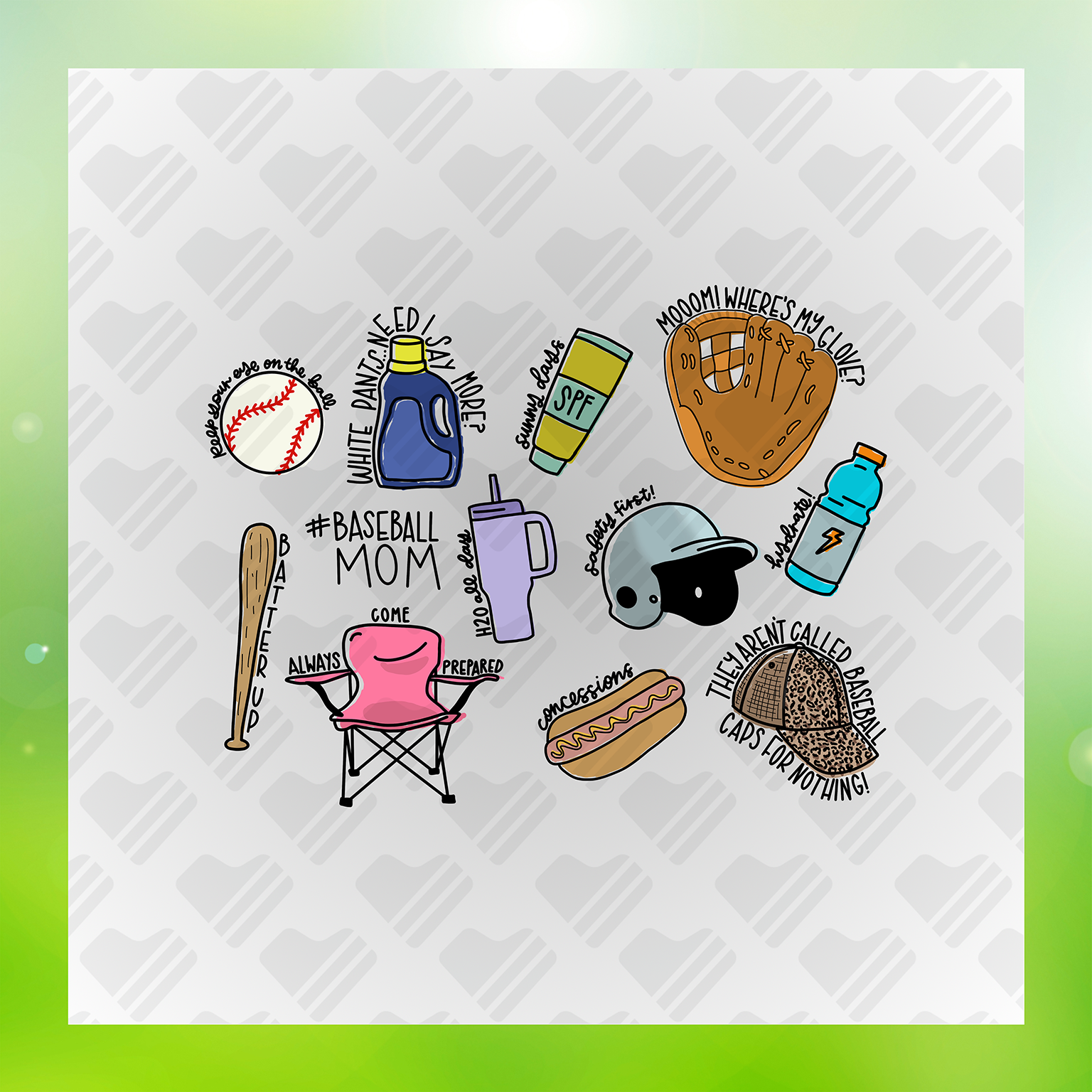 Sportmanship Baseball Mom Transfer