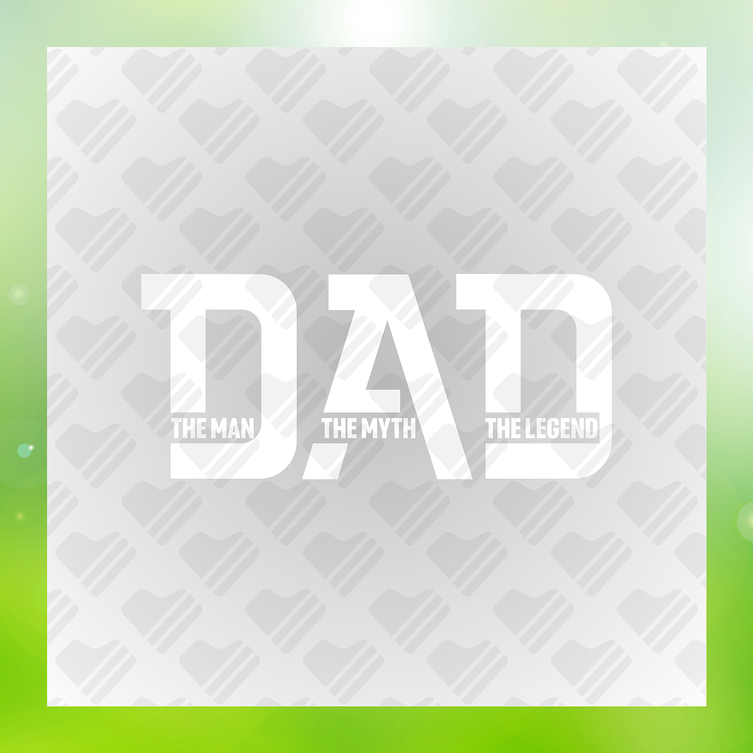 Dad The Man The Myth The Legend Super Dad Transfer