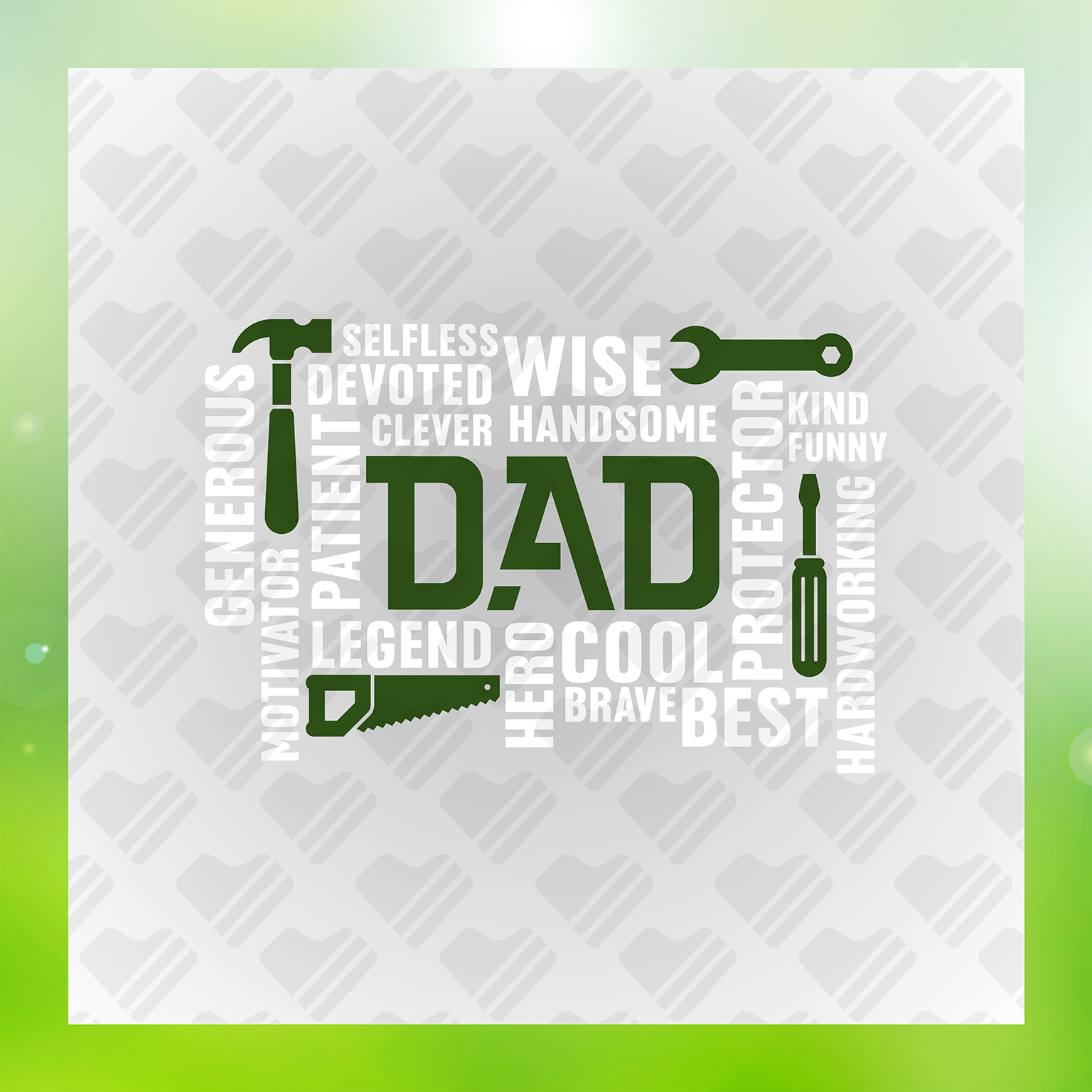 All In One Super Dad Transfer