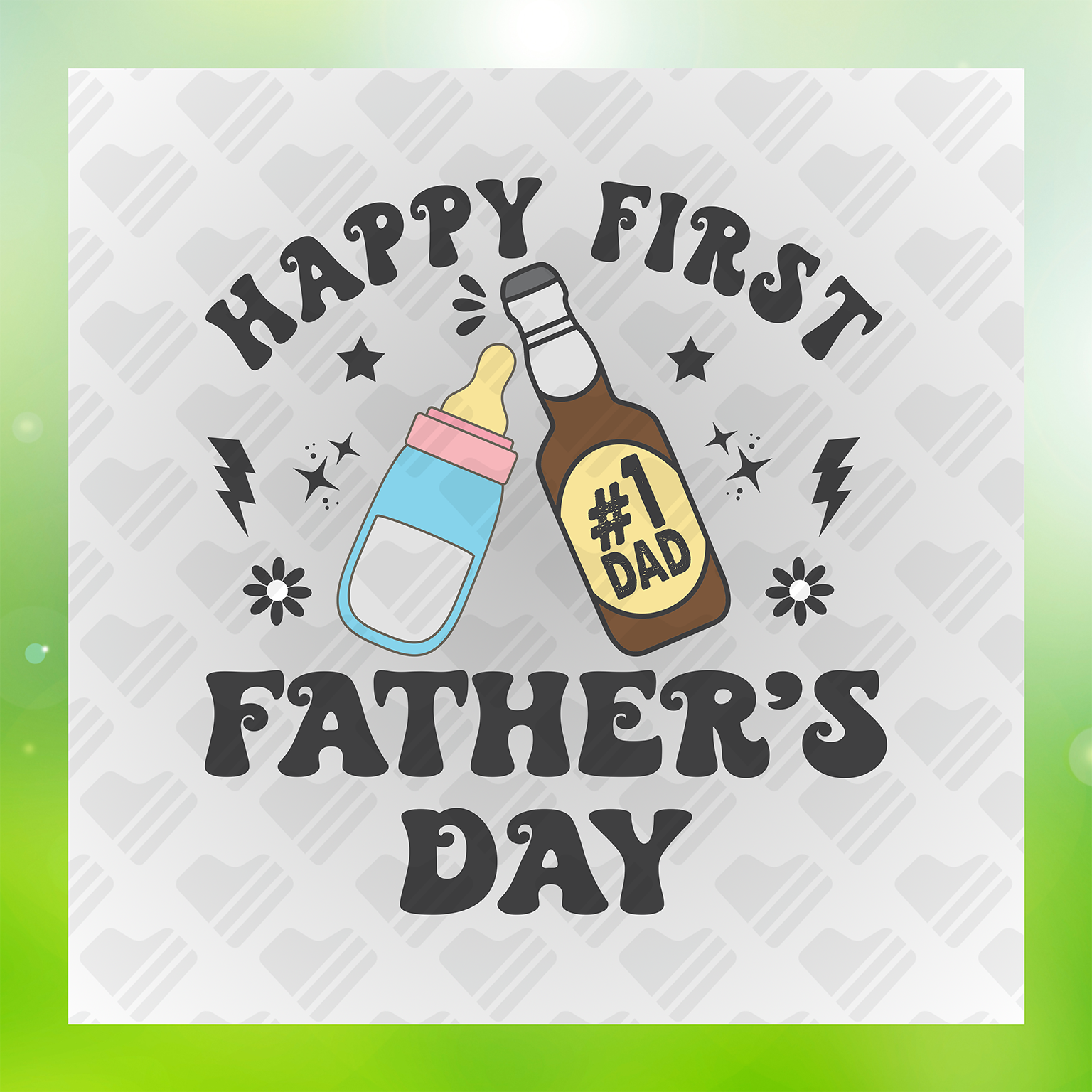 Happy First Father's Day Transfer