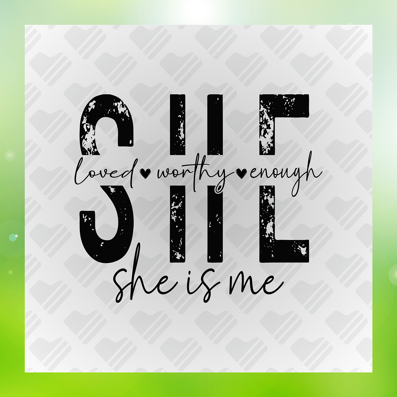 She Loved Worthy Enough, She is Me Transfer