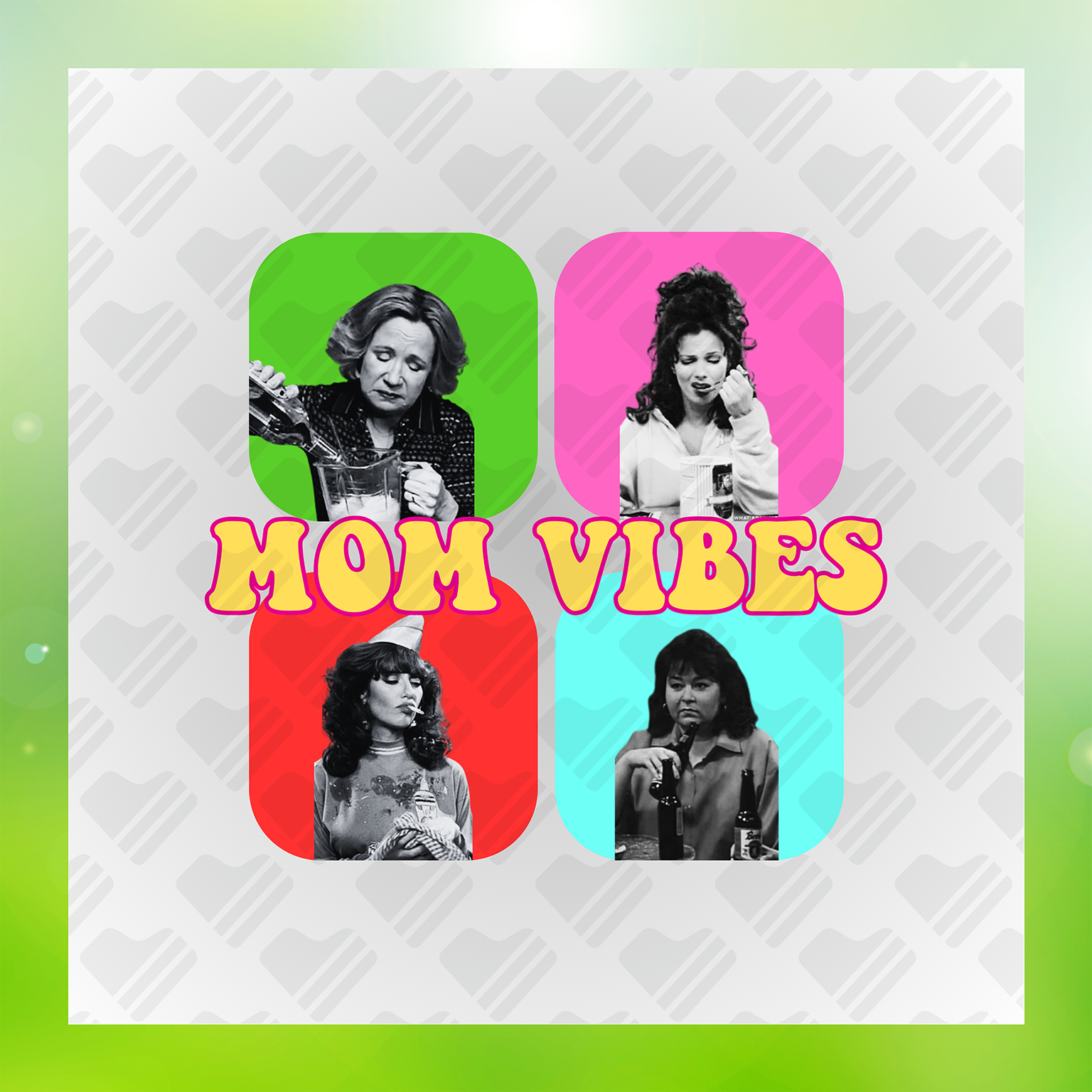 Colorful Mom Vibes Transfer