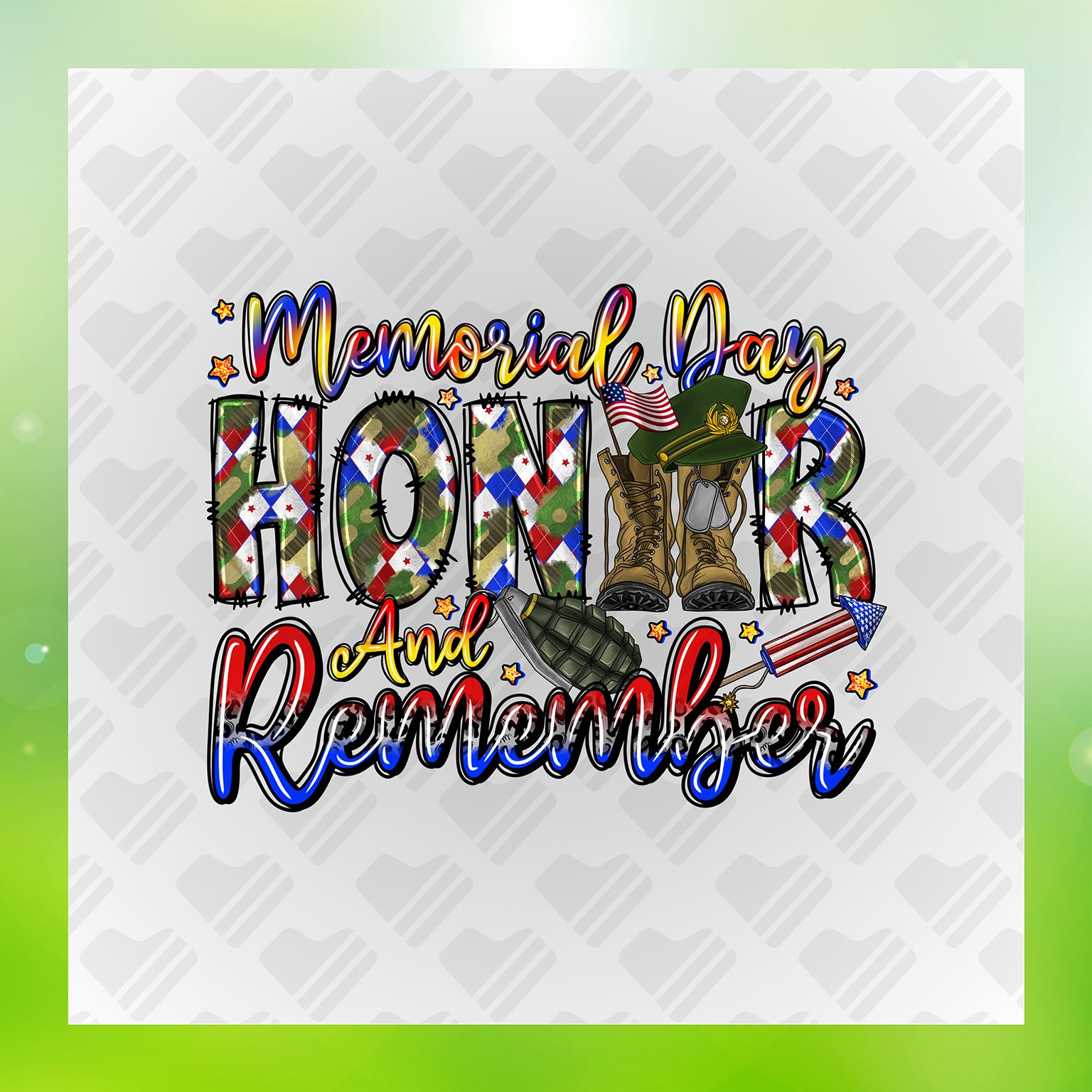 Boots And Fireworks Transfer