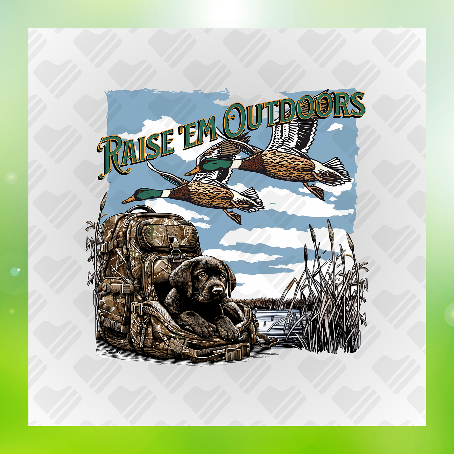 Raise 'Em Outdoors Transfer