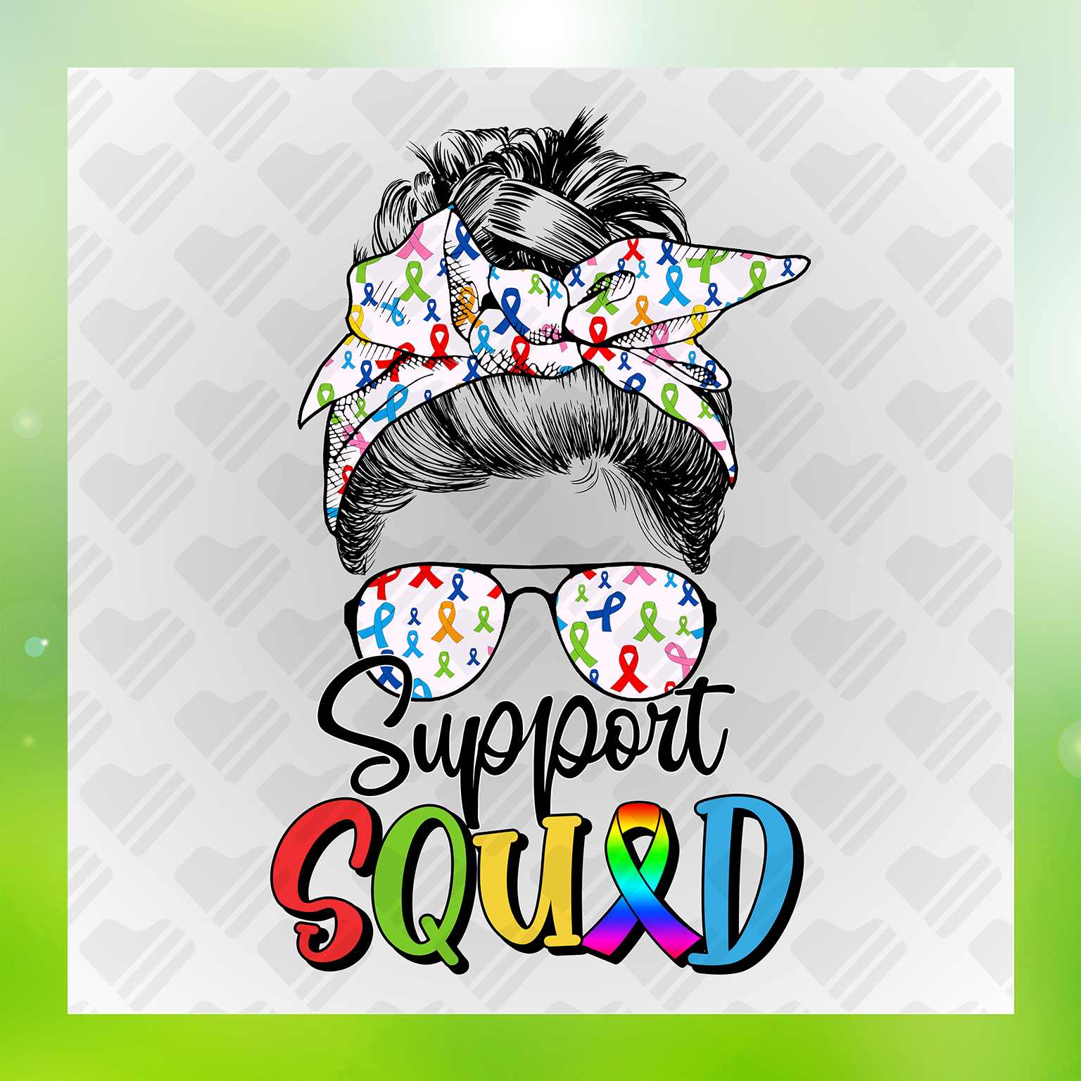 Support Squad Colorful Transfer