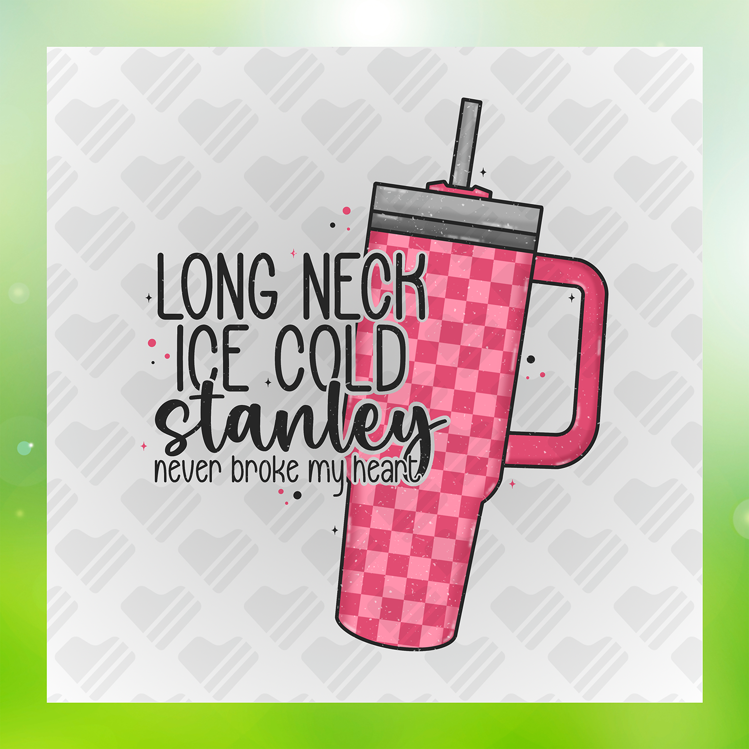 Long Neck Ice Cold Stanley Transfer