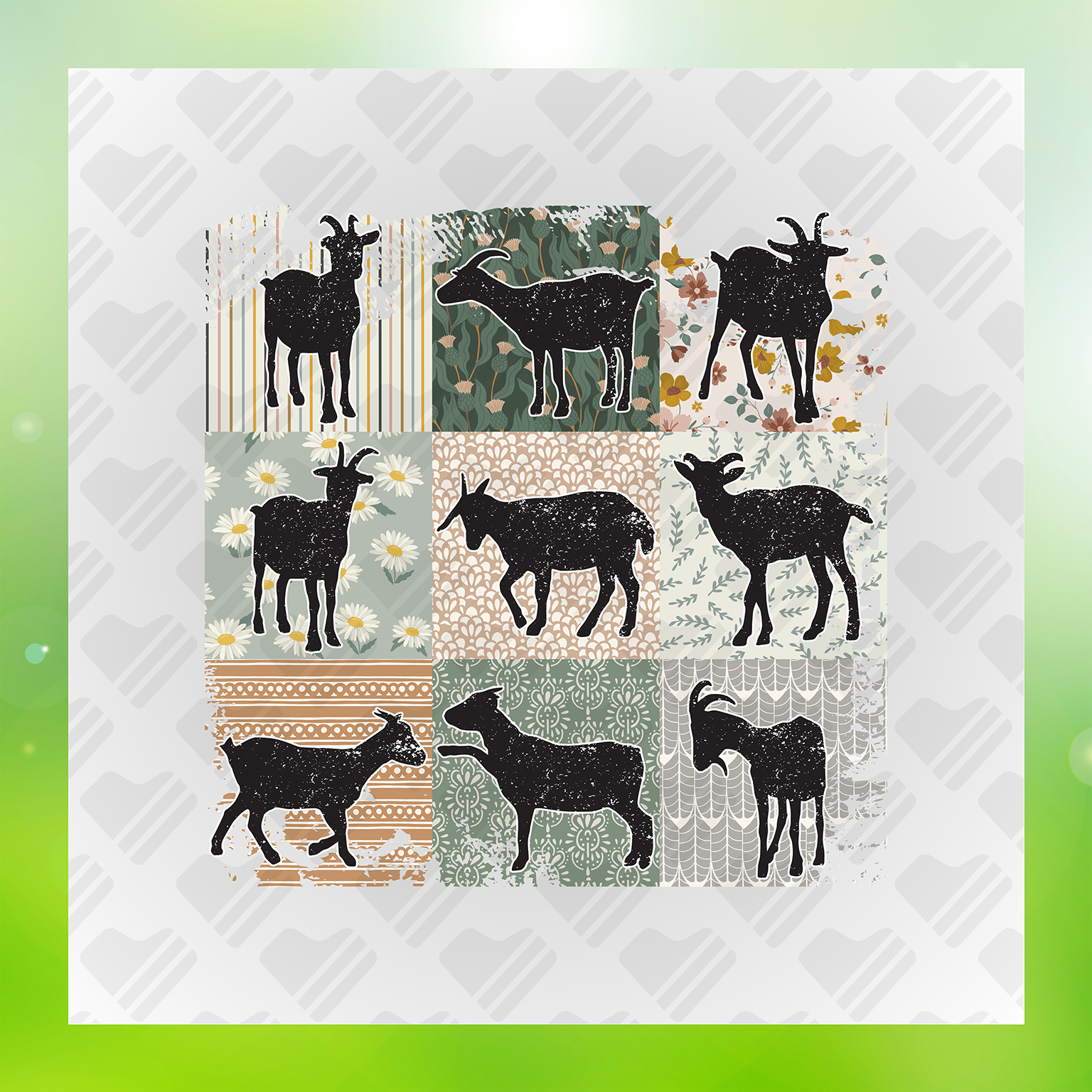 Boho Goat Life Transfer