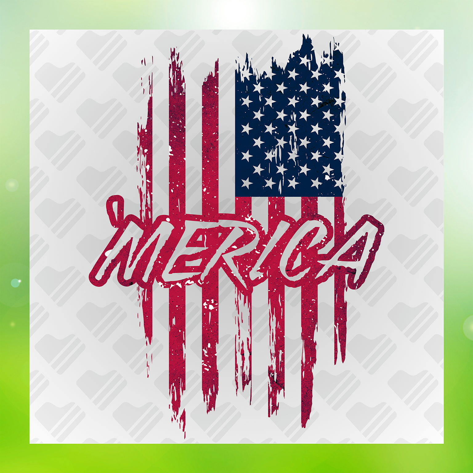 Merica Flag Transfer