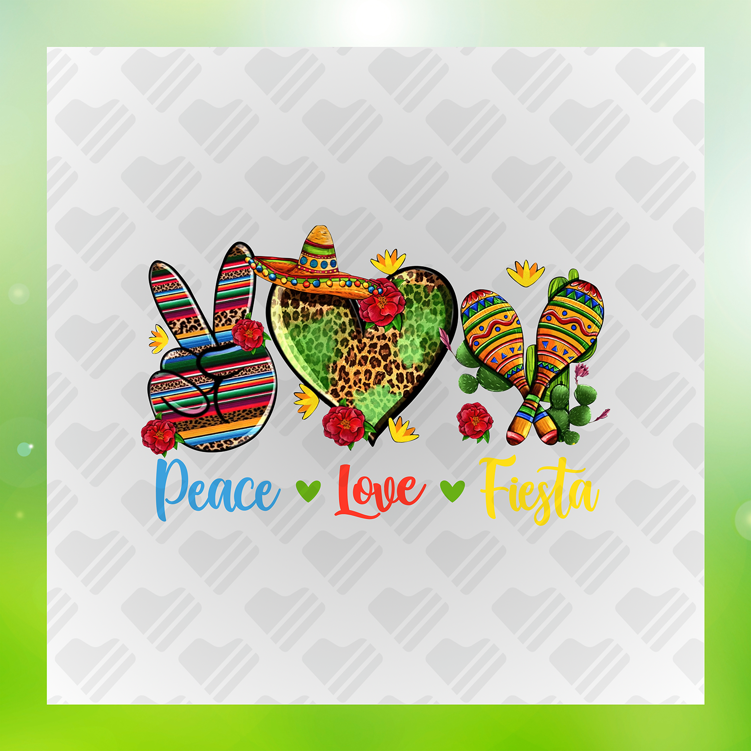 Peace Love Fiesta Transfer
