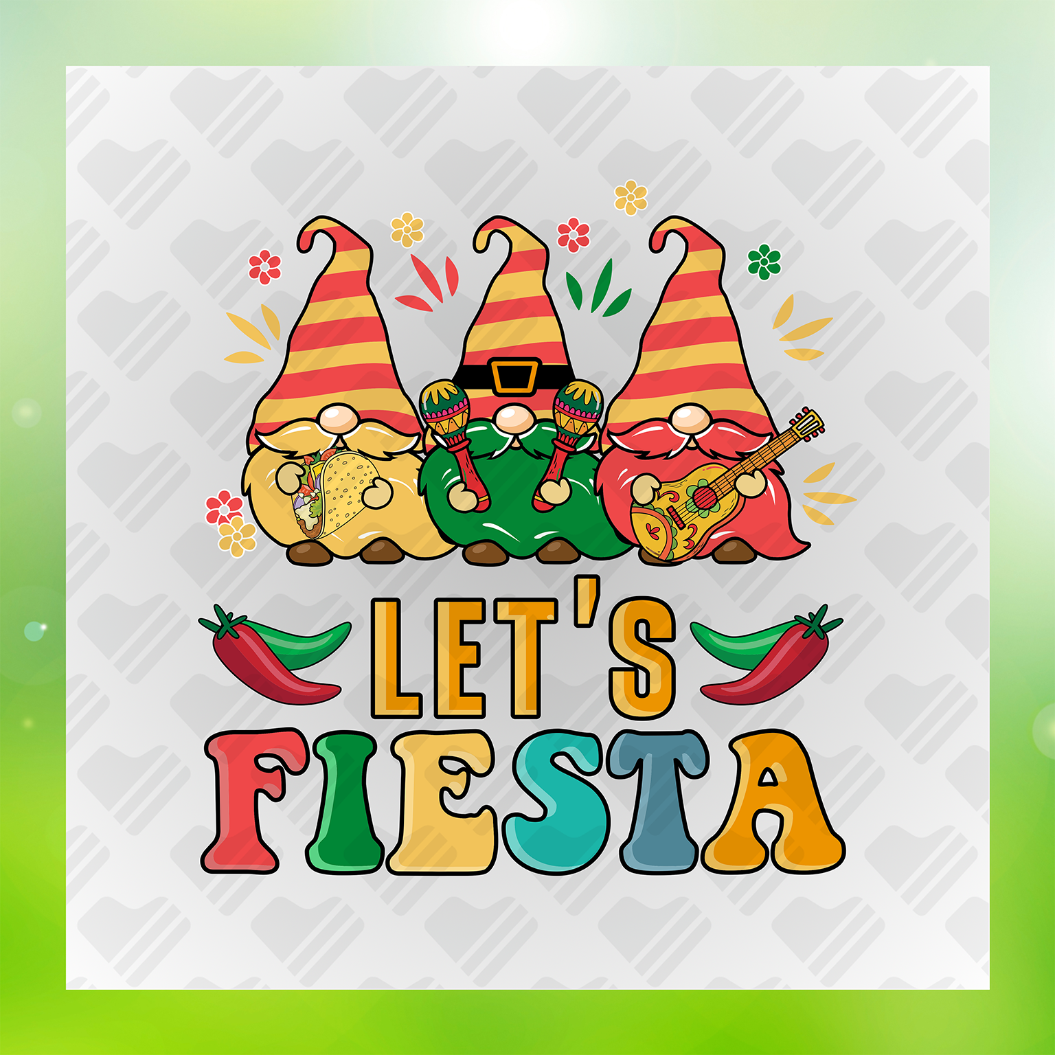 Let's Fiesta Cinco De Mayo Transfer