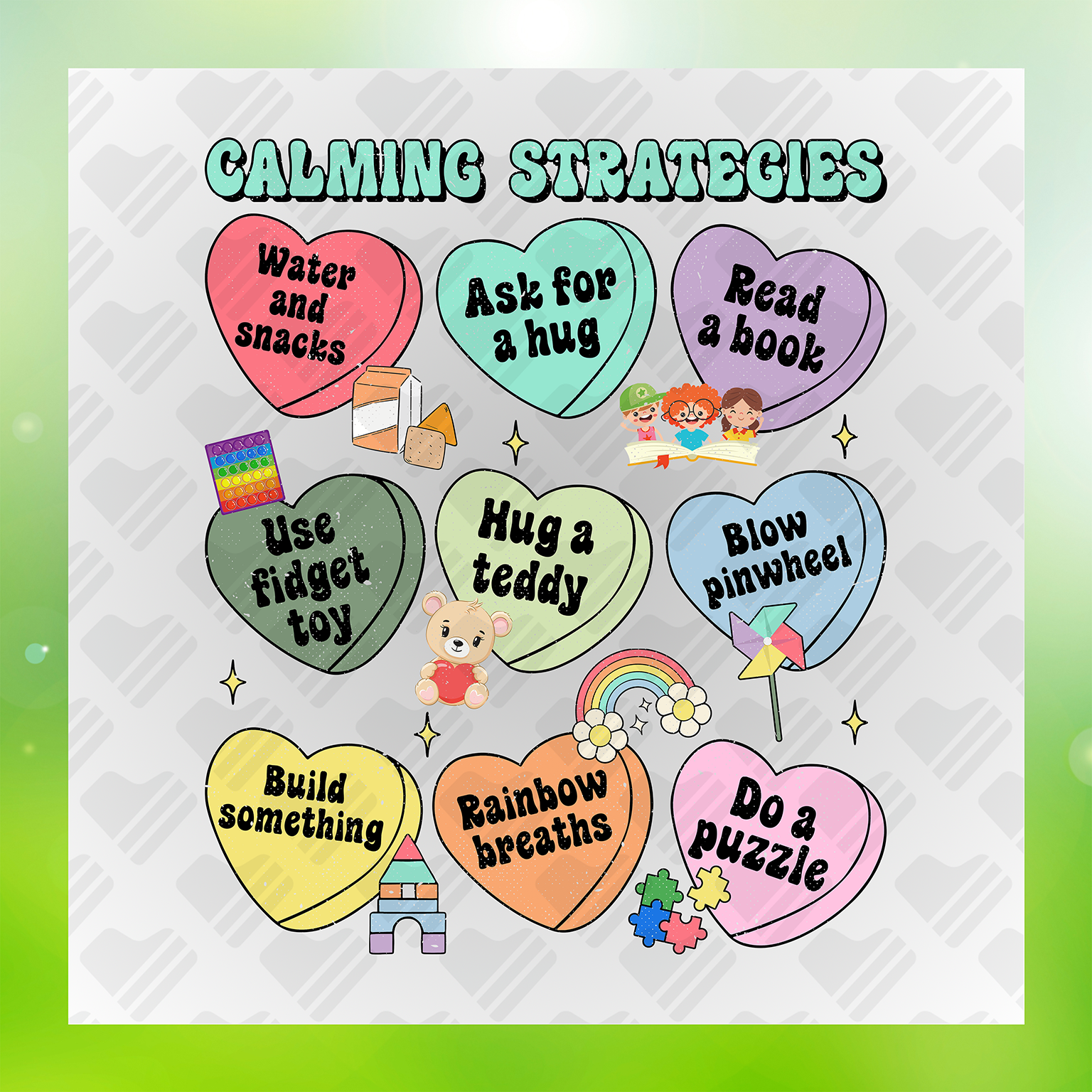 Calming Strategies DTF Transfer Transfer