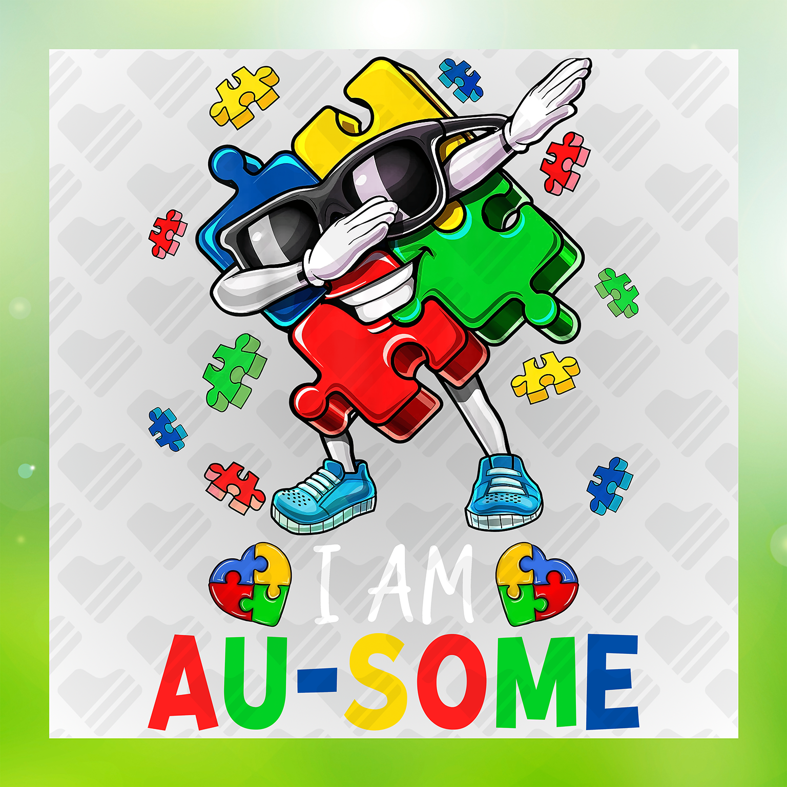 I Am Ausome DTF Transfer Transfer