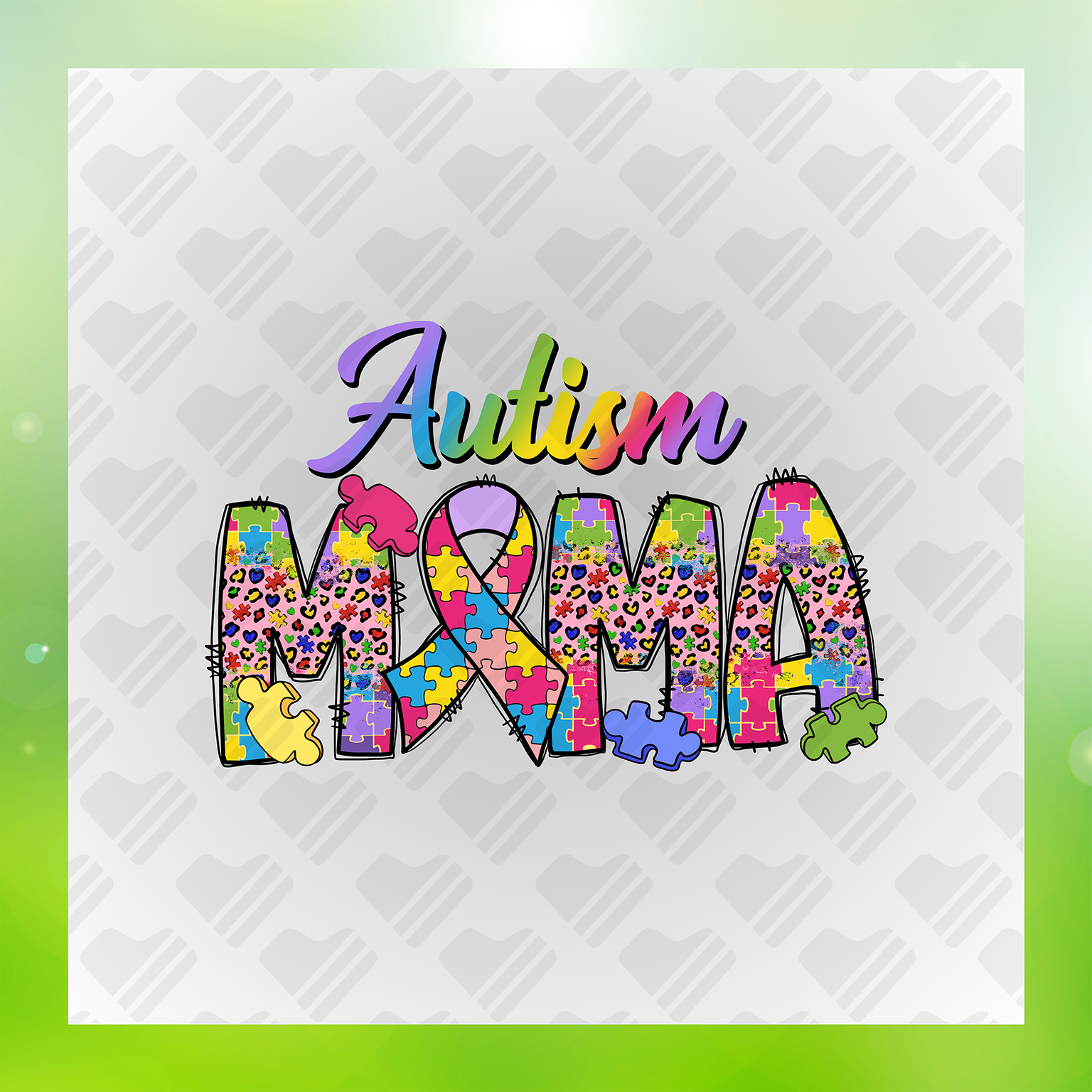 Autism Mama DTF Transfer Transfer