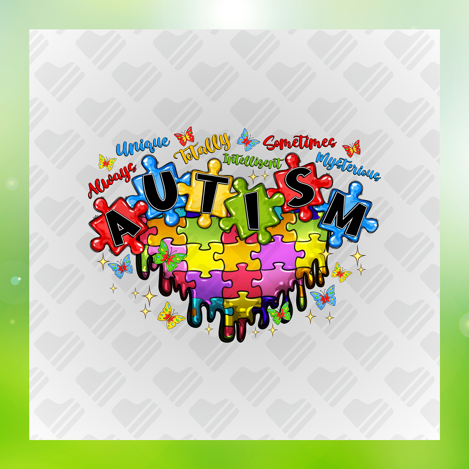 Autism Awareness In Every Jab DTF Transfer Transfer