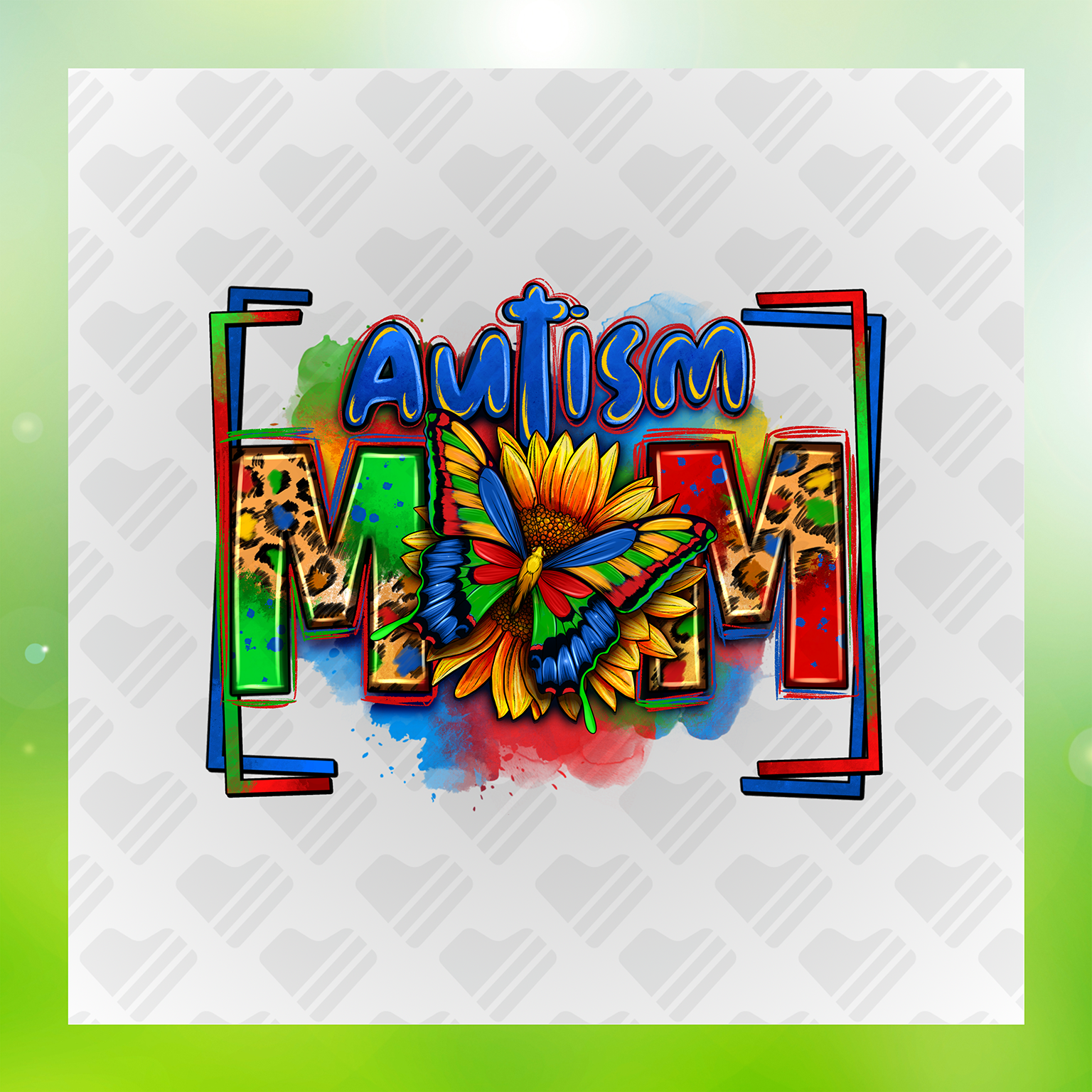 Autism Mom Vr. 2 DTF Transfer Transfer