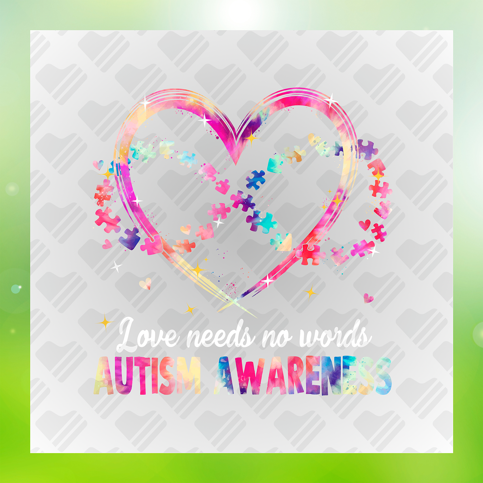 Love Needs No Words DTF Transfer Transfer