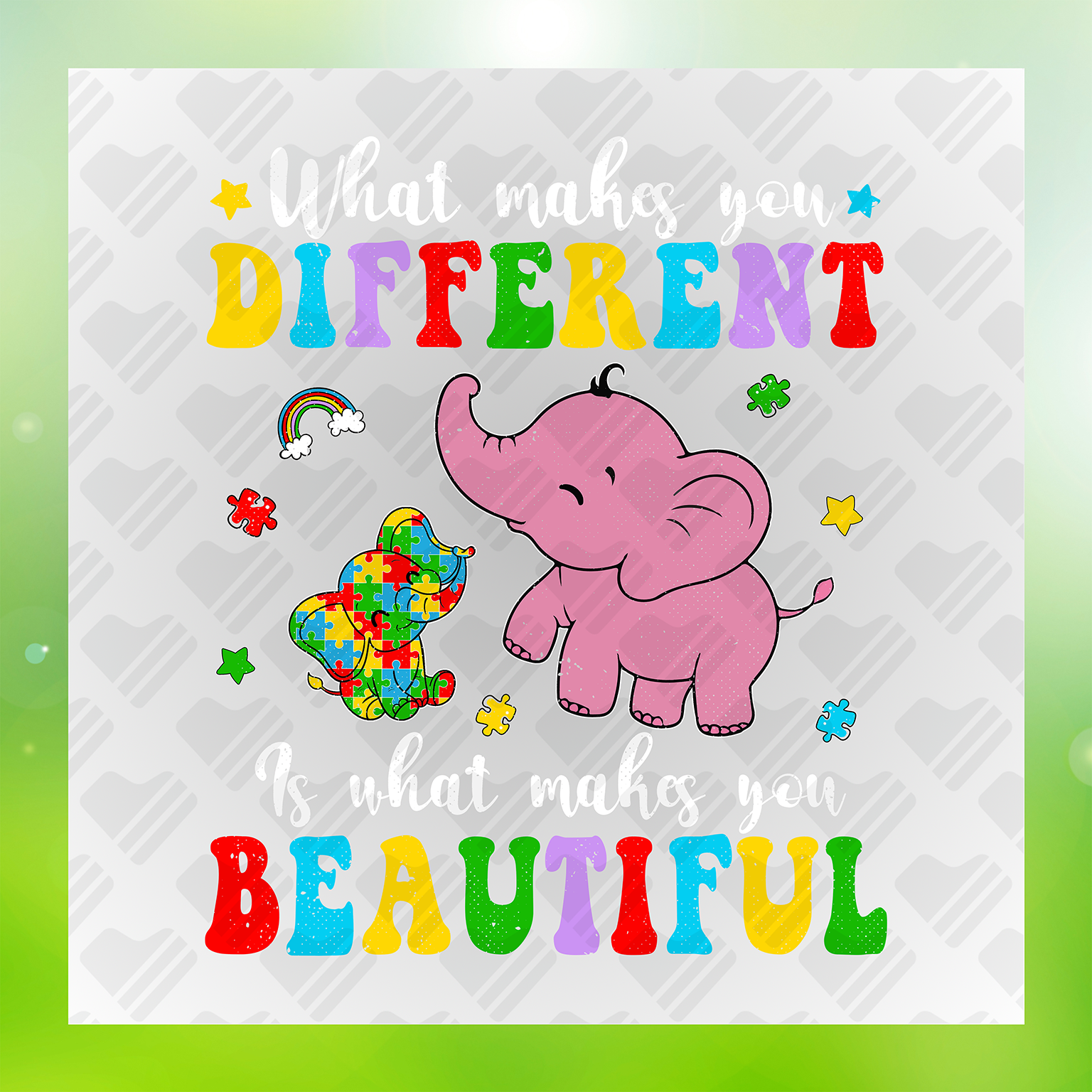 Different Makes You Beautiful DTF Transfer Transfer