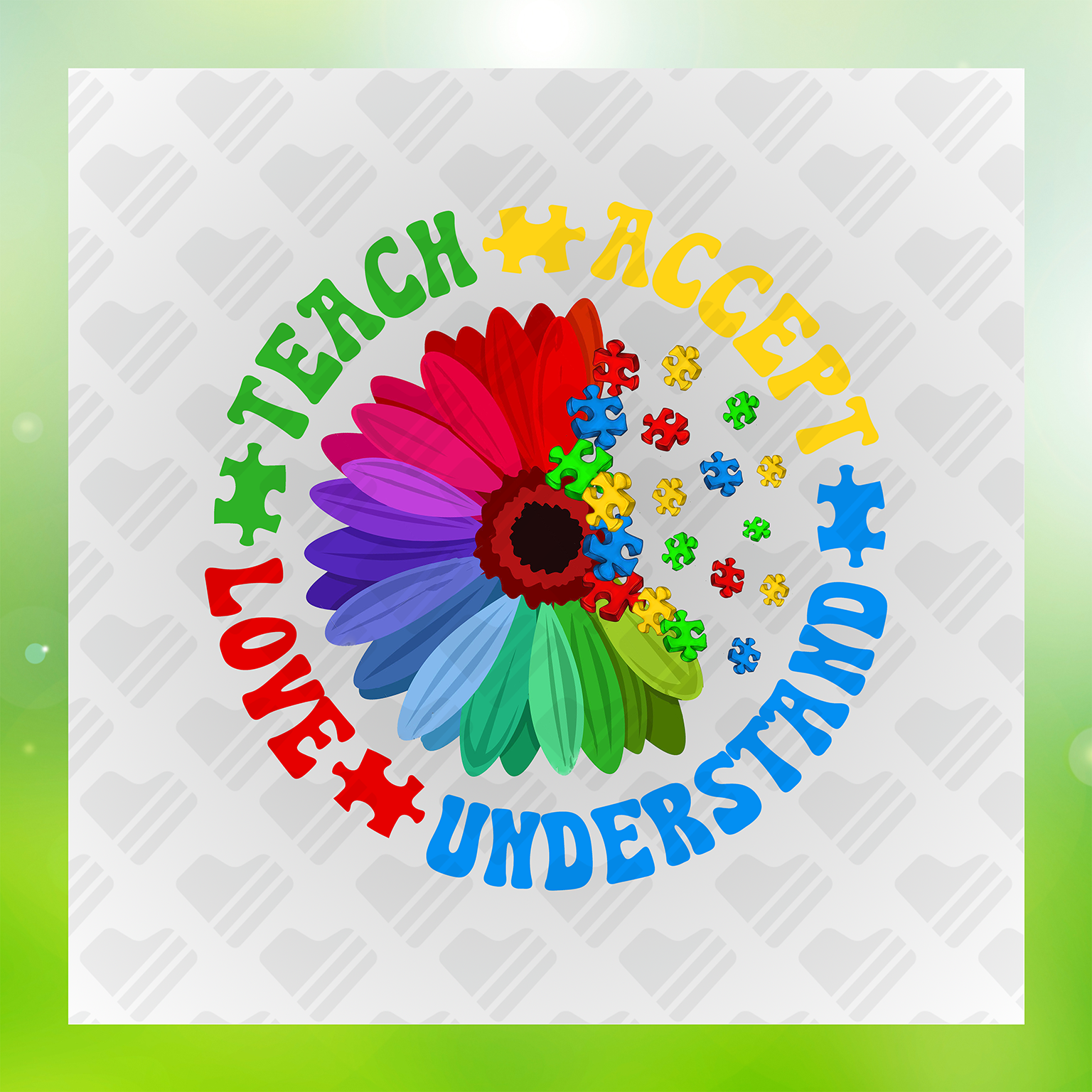 Teach Accept Love Understand Vr. 2 DTF Transfer Transfer