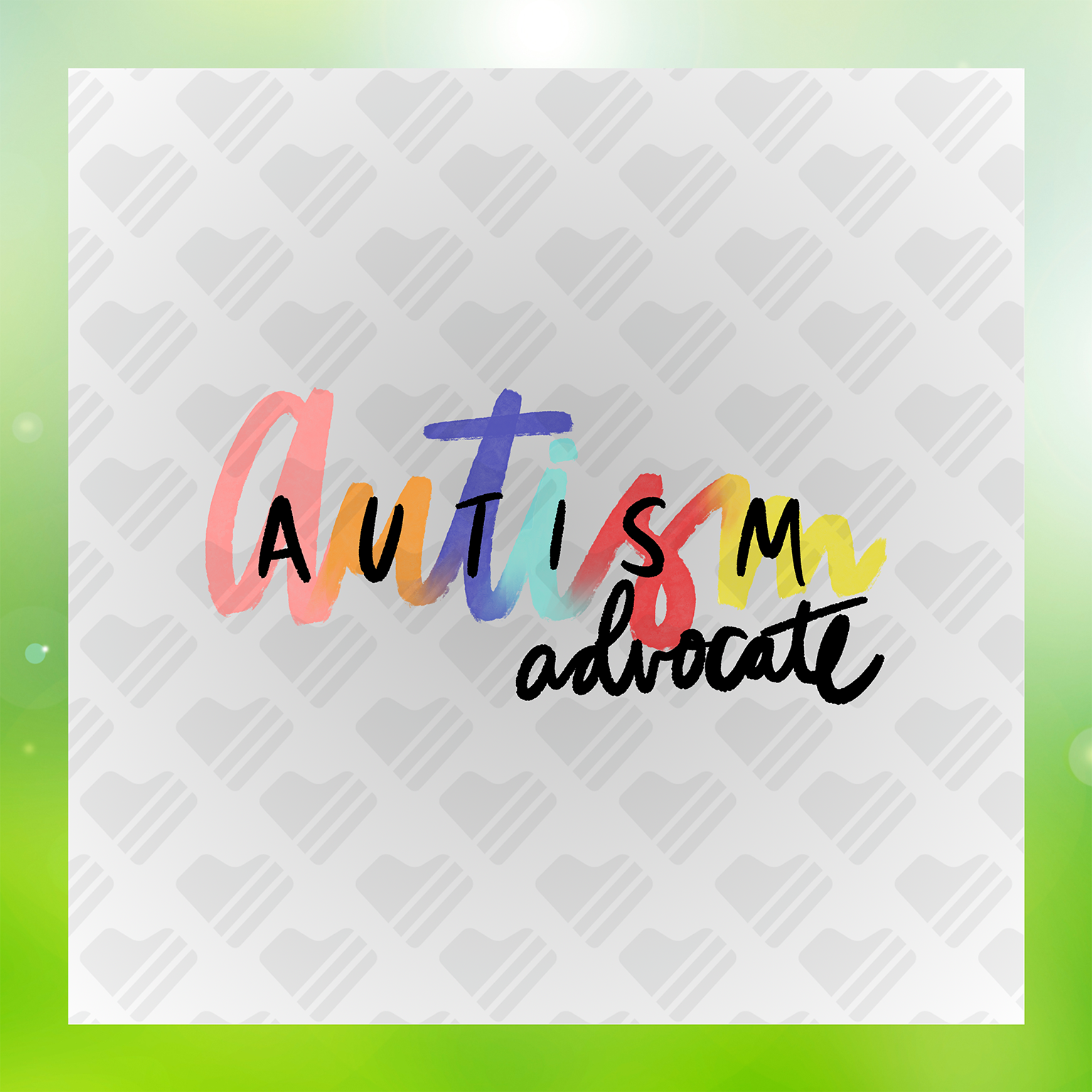 Autism Advocate DTF Transfer Transfer