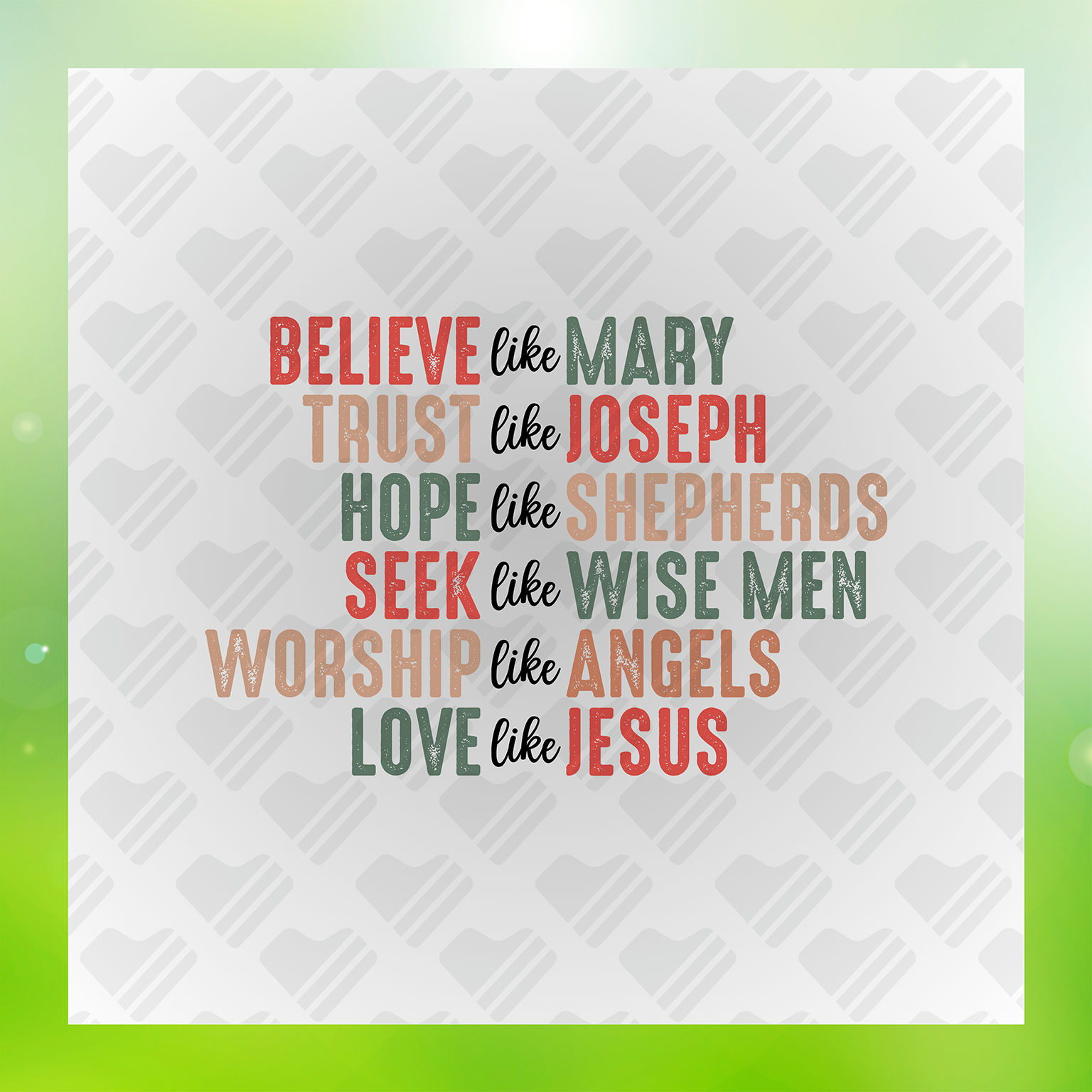 Love Like Jesus Transfer