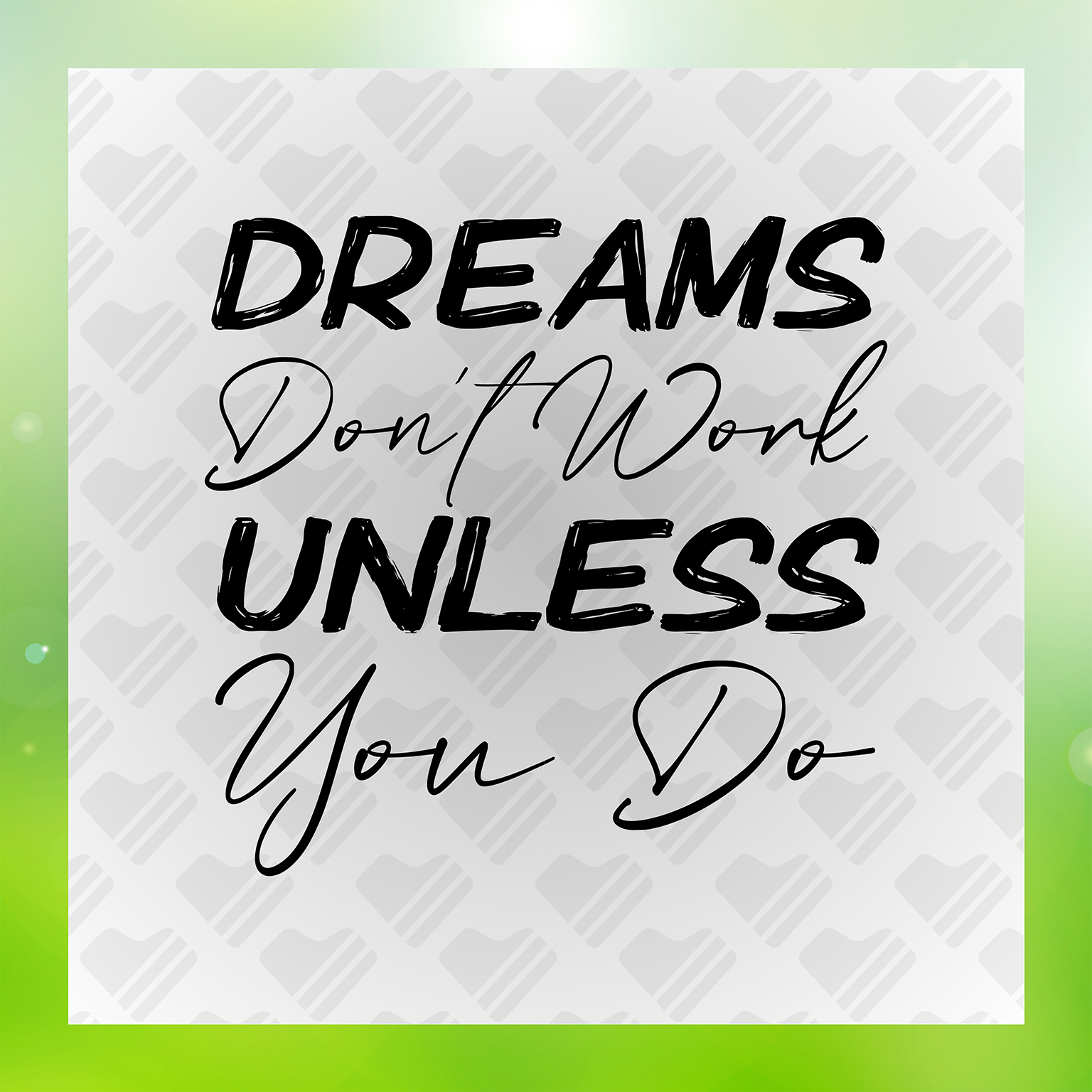 Dreams Don't Work Unless You Do Transfer