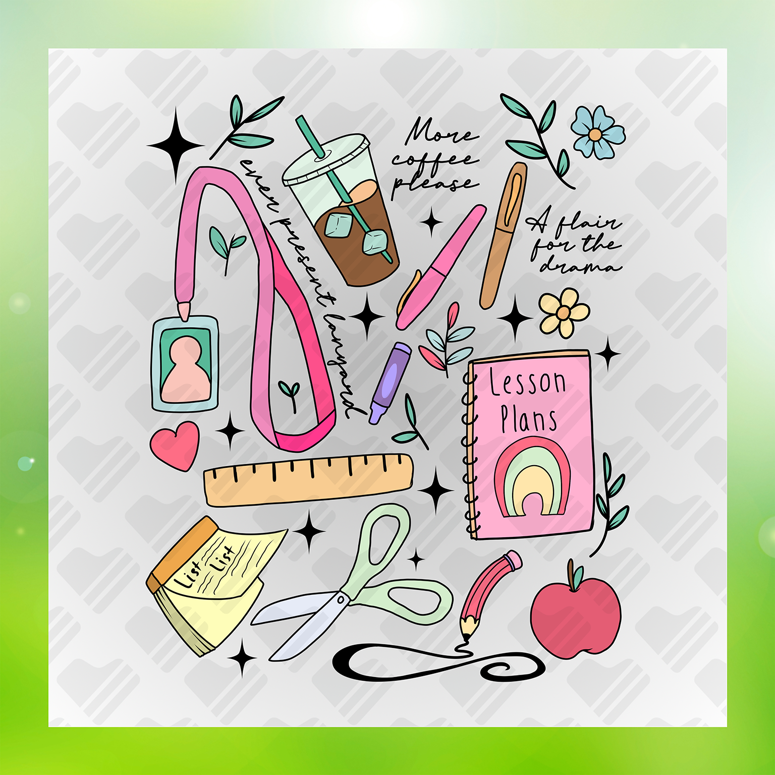 Nurse School Stuffs Transfer