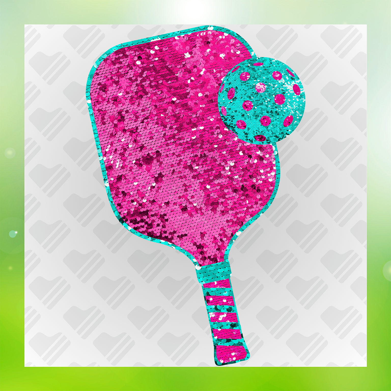 Pickleball, Glitter Look Transfer