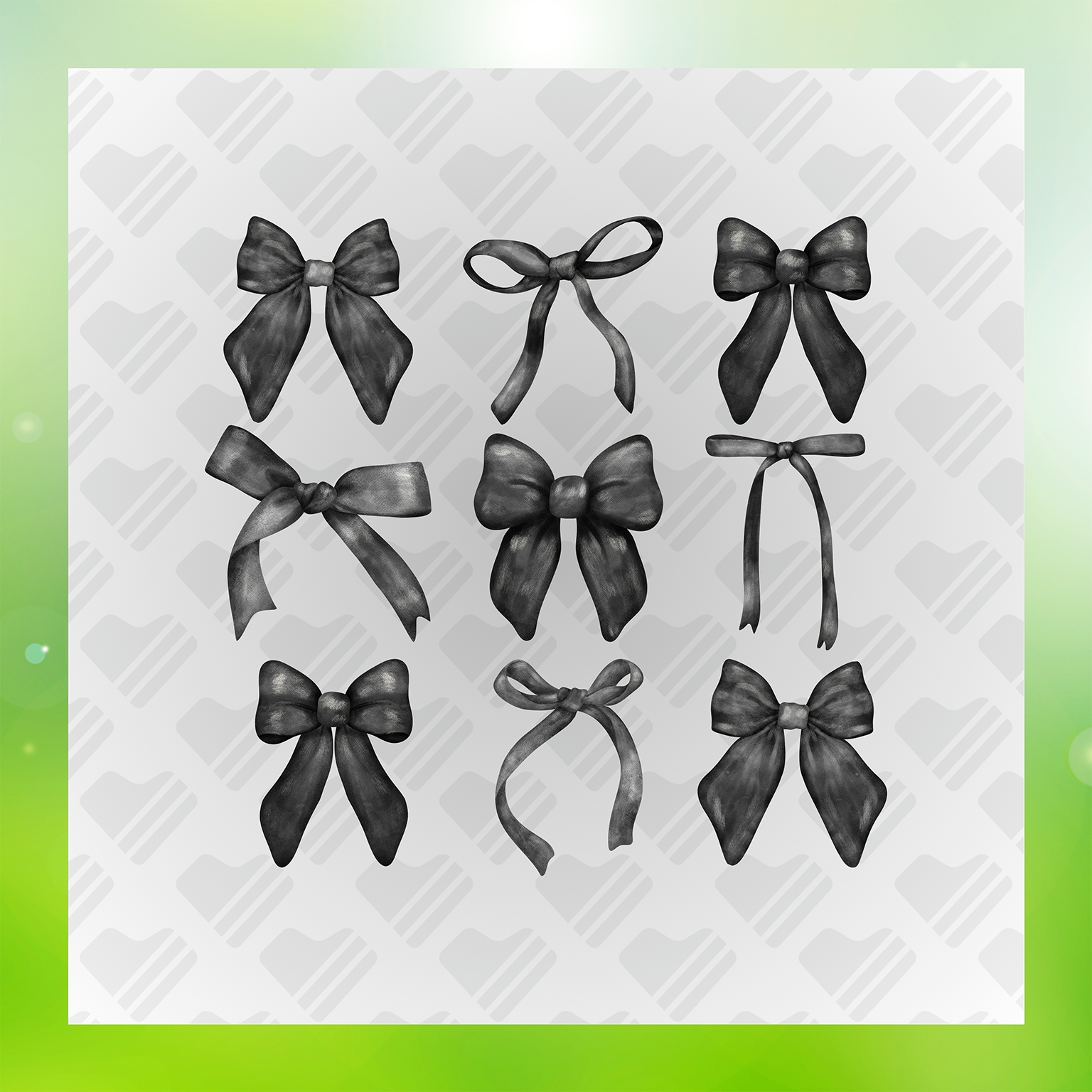 Chic Coquette Bow Transfer