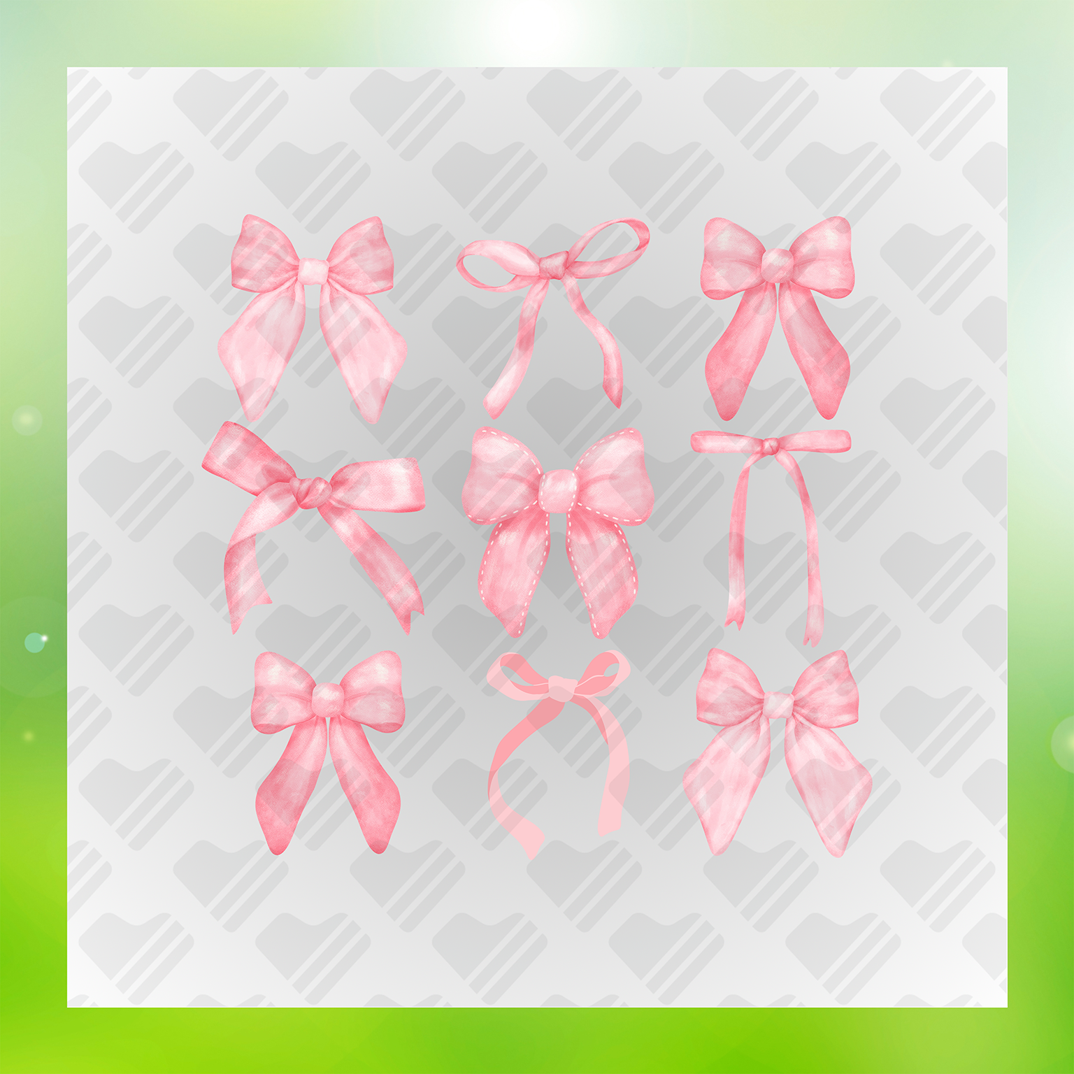Chic Coquette Bow Transfer