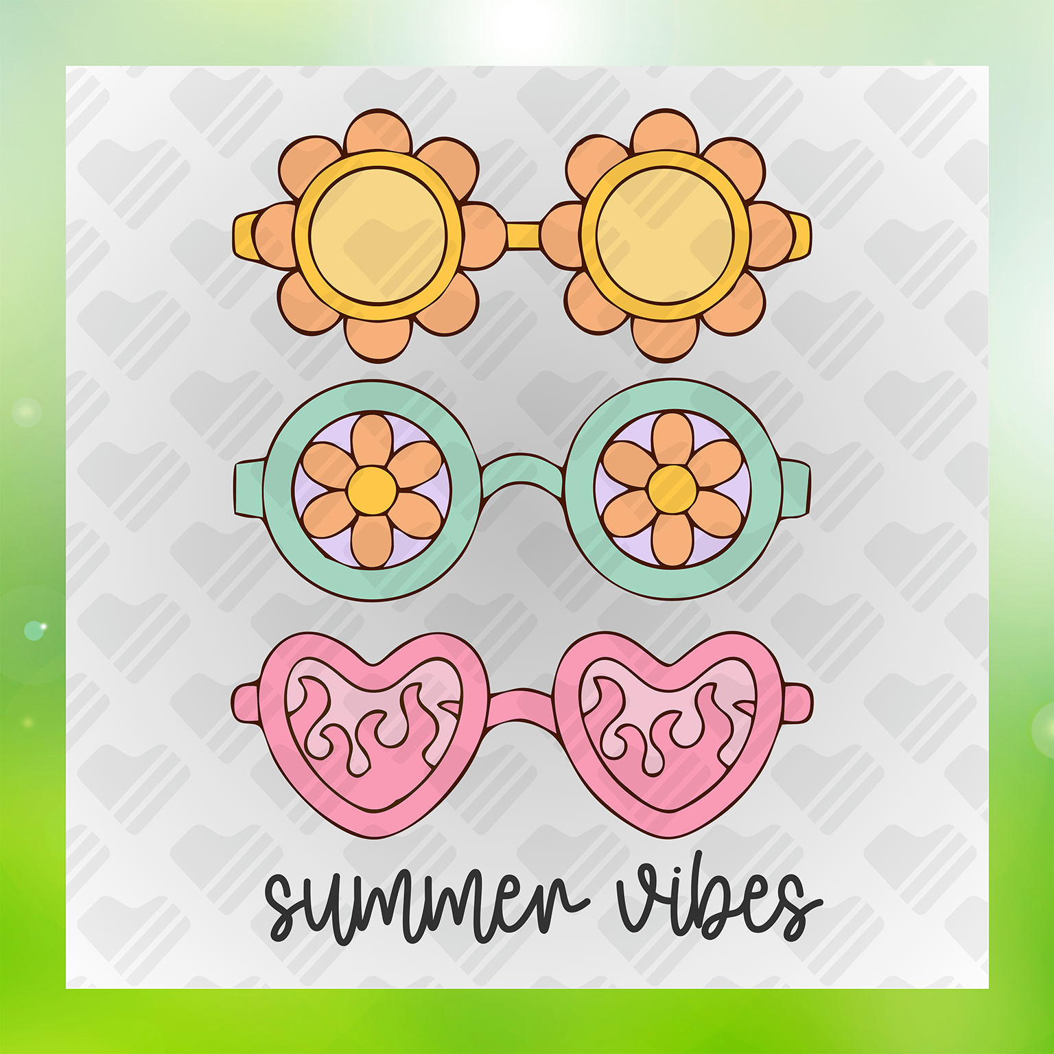 Summer Vibes Summer Beachwear Transfer