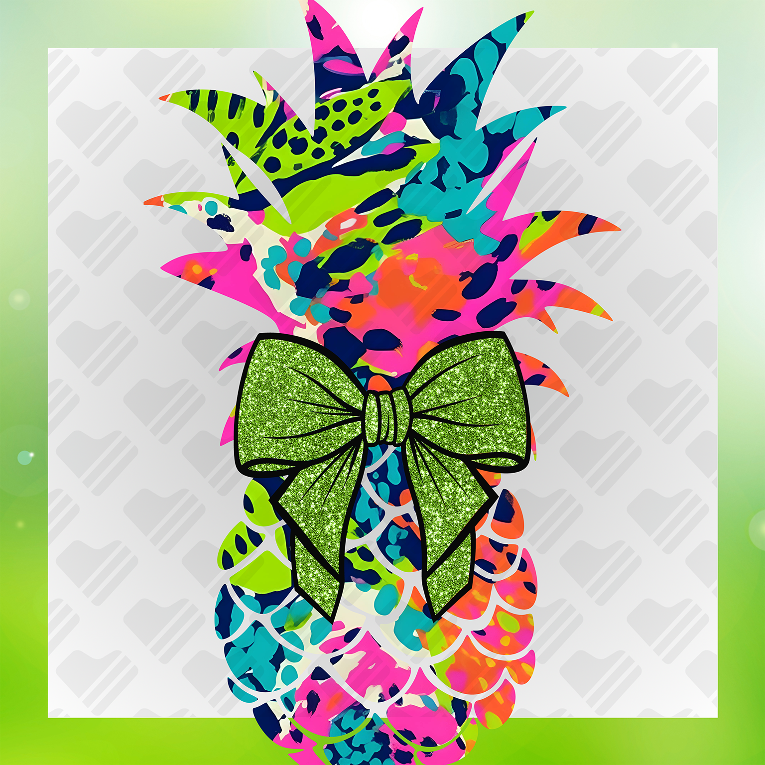 Colorful Pineapple Transfer