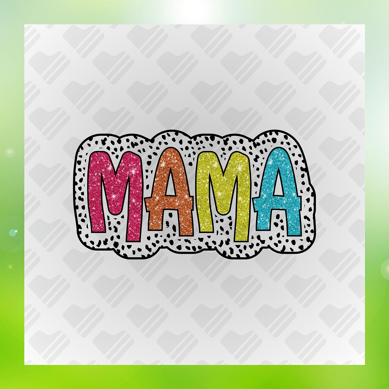 Shine Bright Mama Glitter Look Transfer