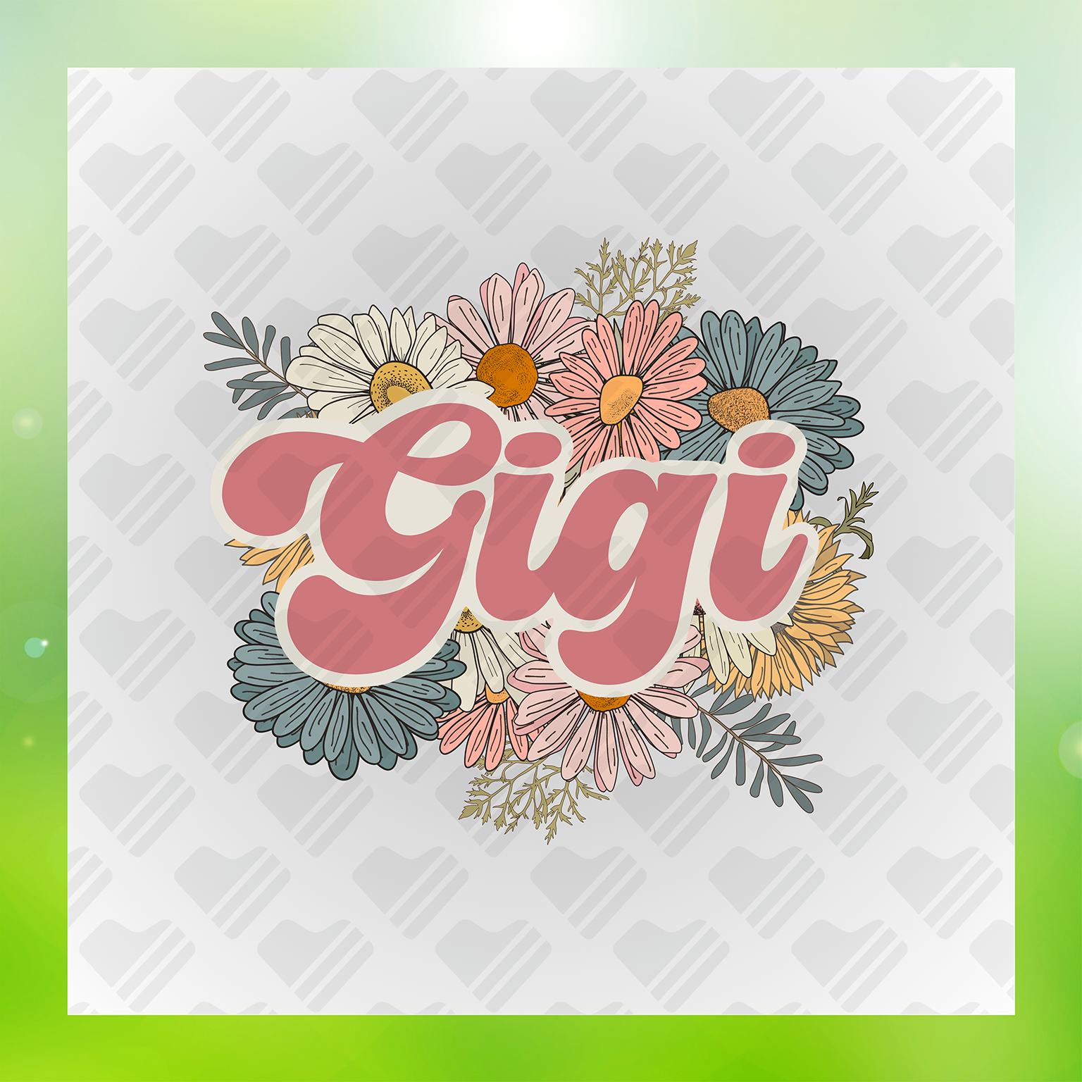 Flowers For Gigi Transfer