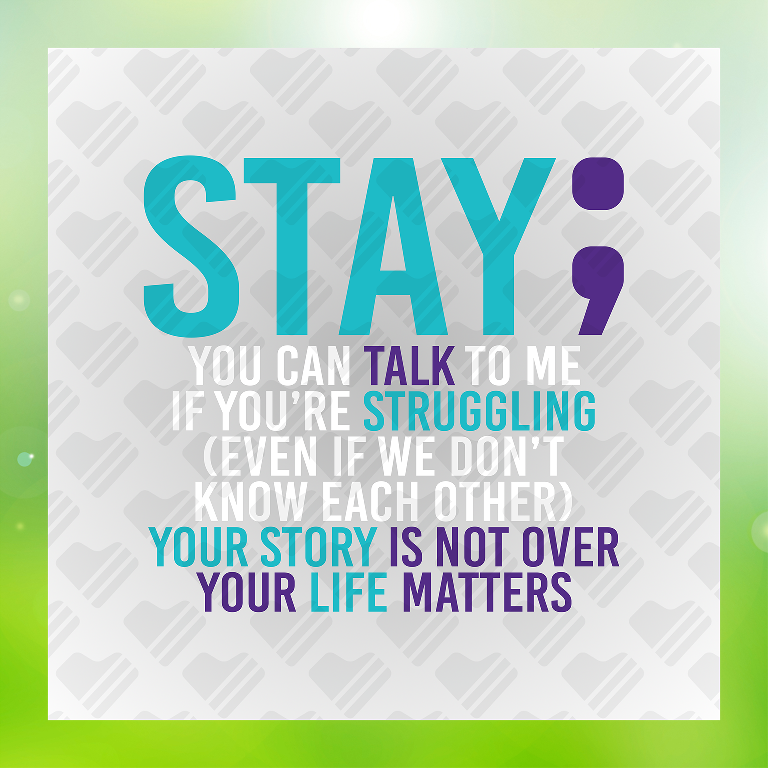 Your Story Is Not Over Colorful Transfer