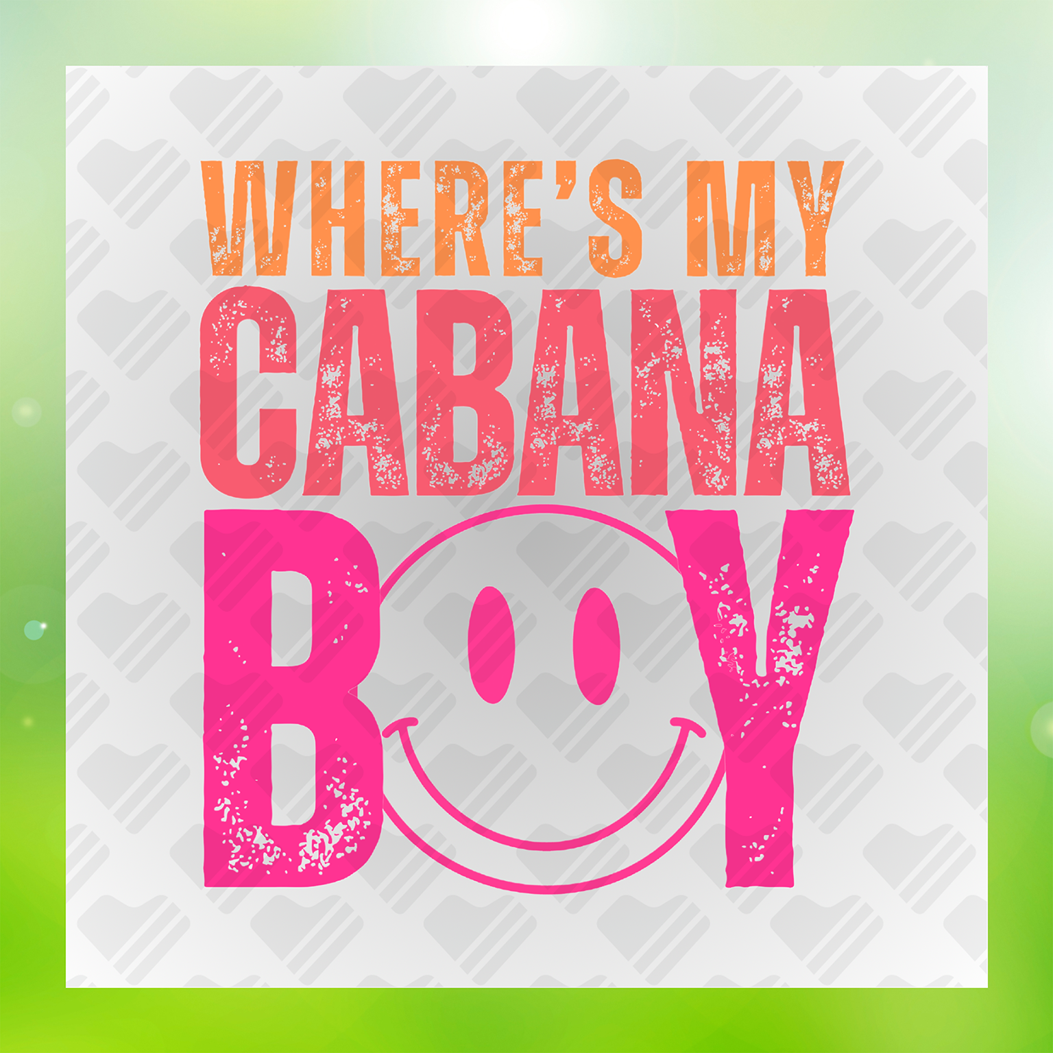 Where's My Cabana Boy Transfer