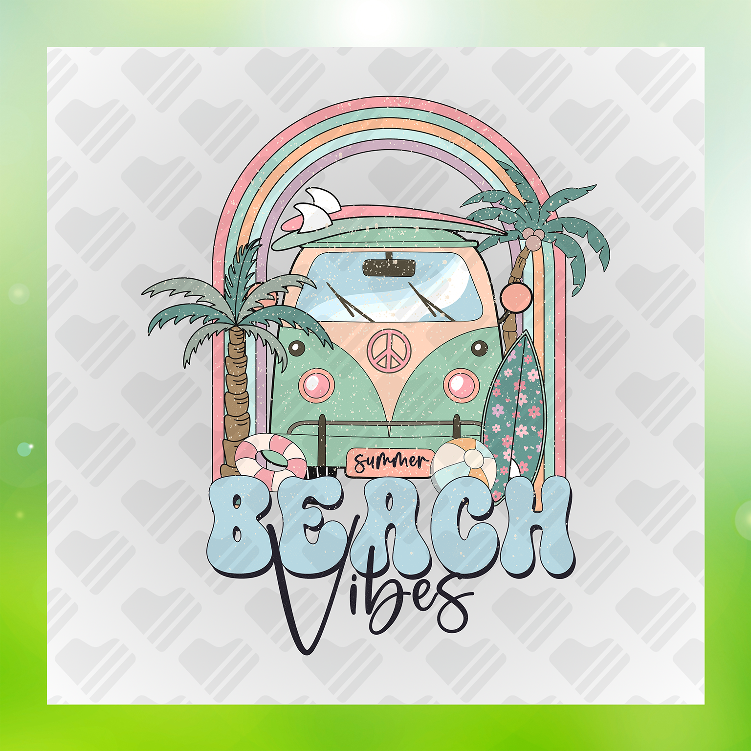 Summer Beach Vibes Transfer