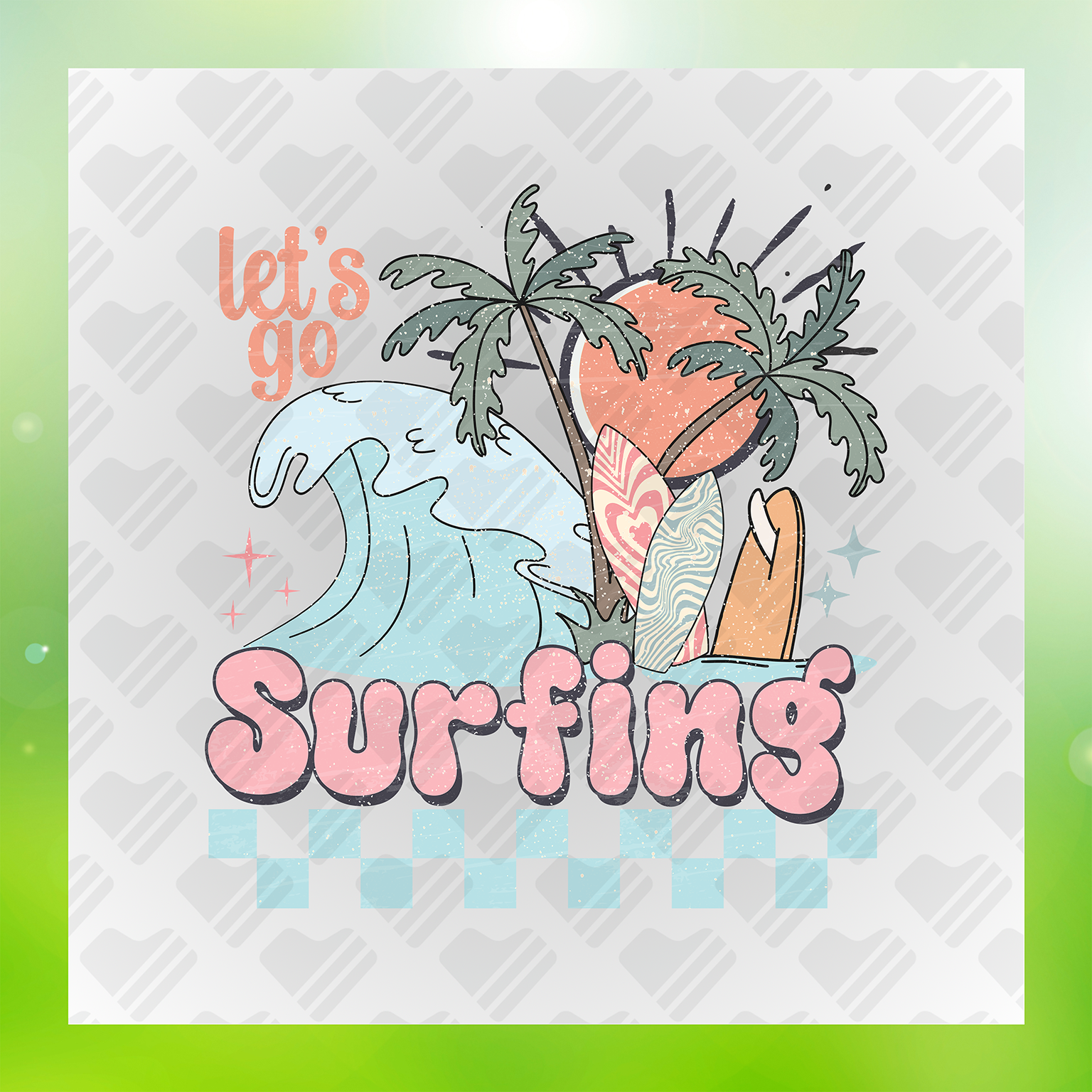 Lets Go Surfing Transfer