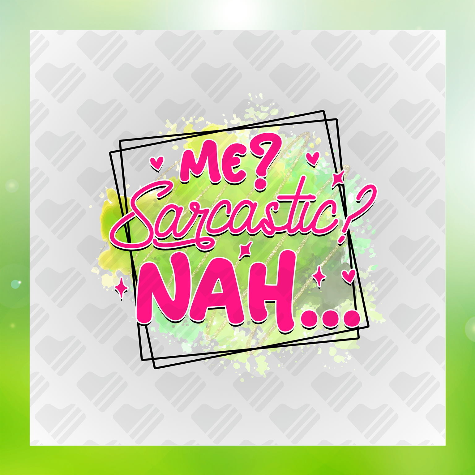 Me? Sarcastic? Nah... Transfer