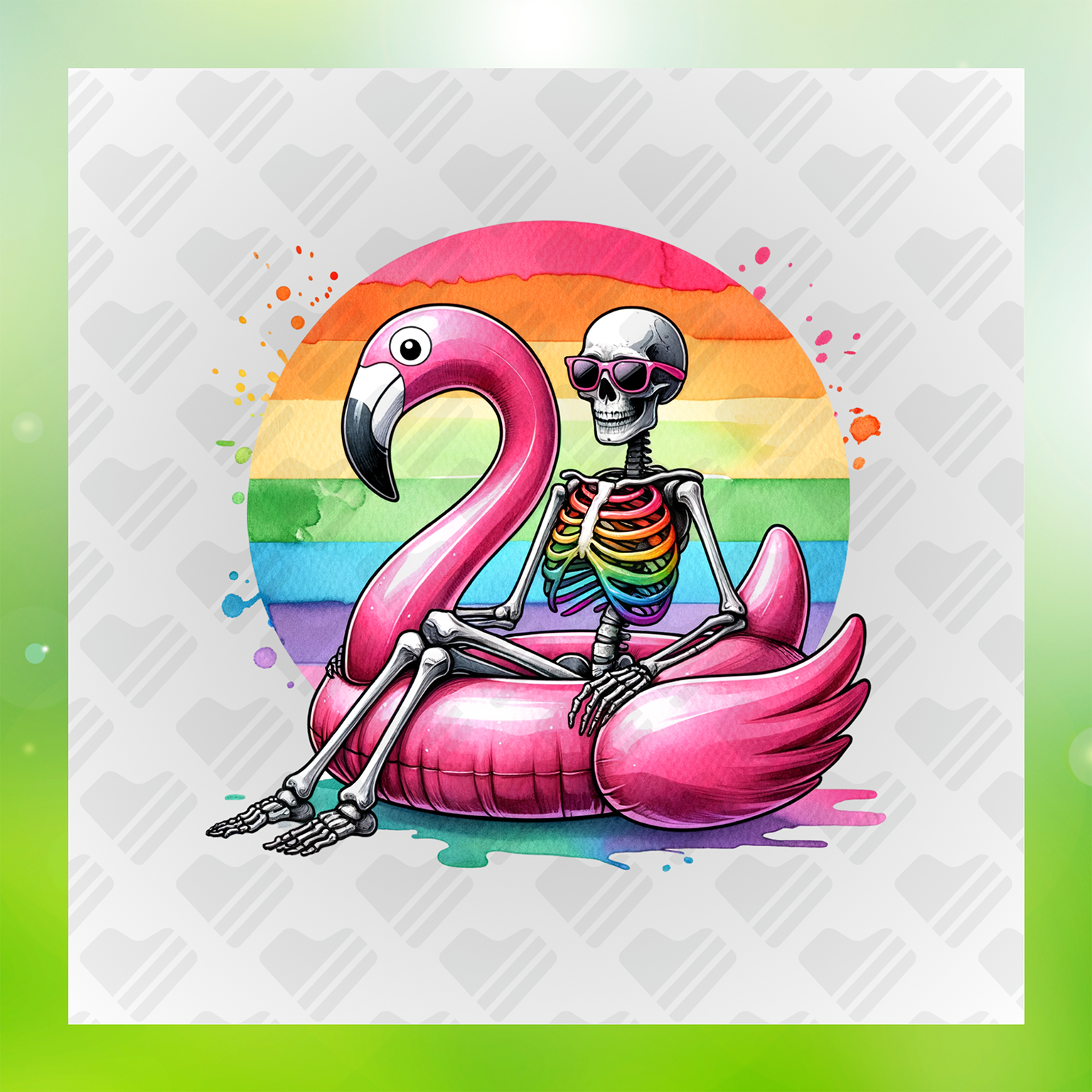 Chill Vibes Skeleton Transfer