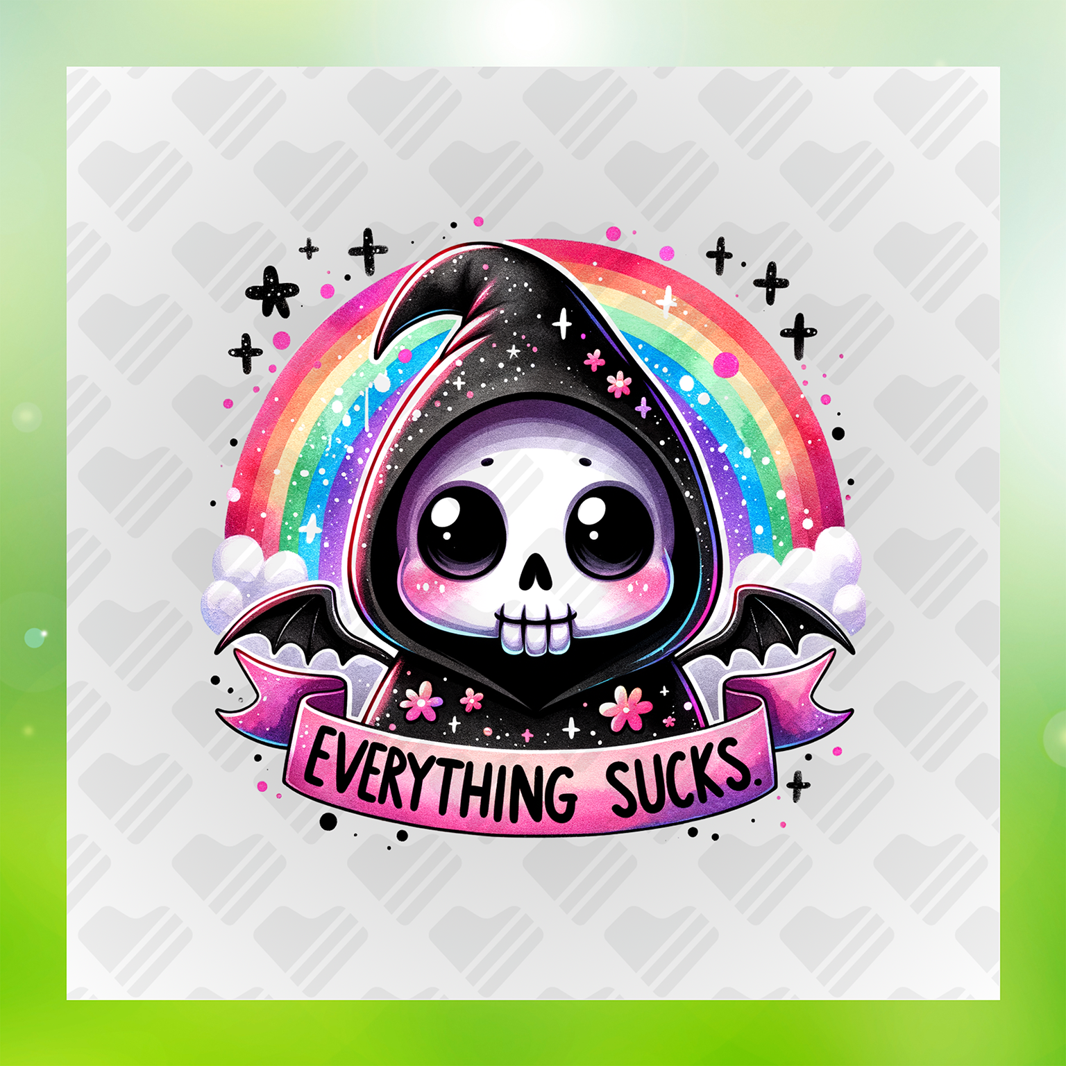 Everything Sucks Skeleton Transfer