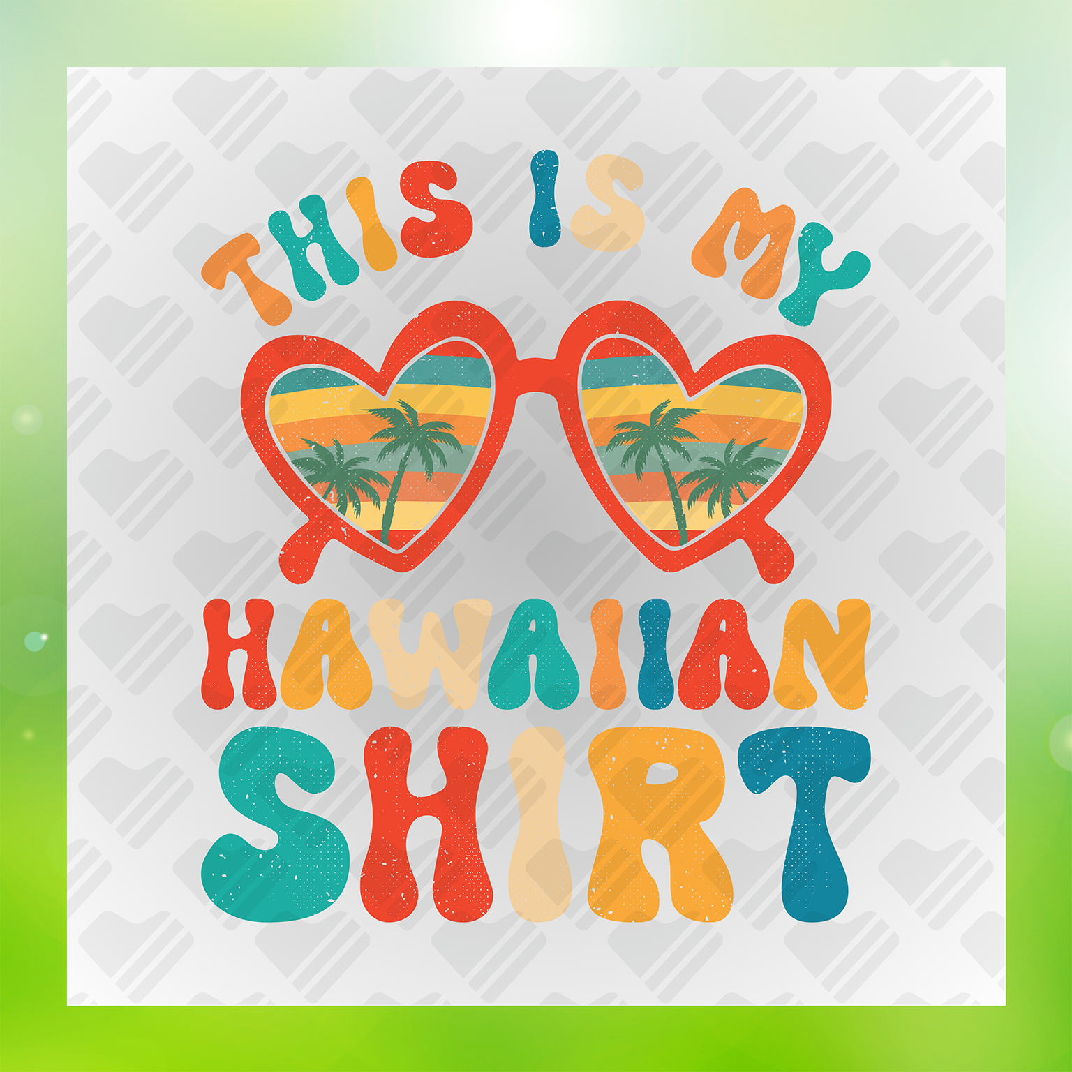 This Is My Hawaiian Shirt Transfer