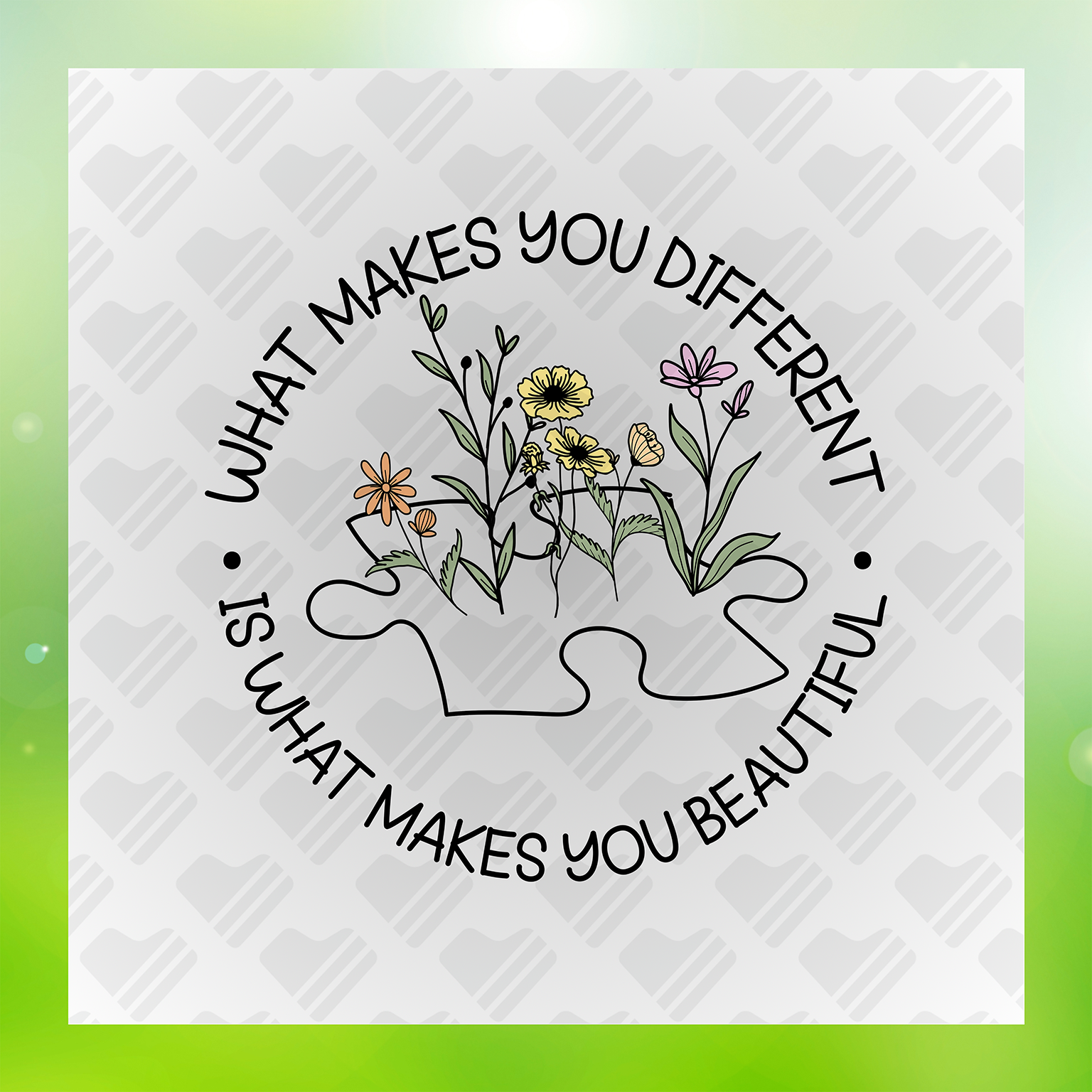 What Makes You Different Autism Awareness Transfer