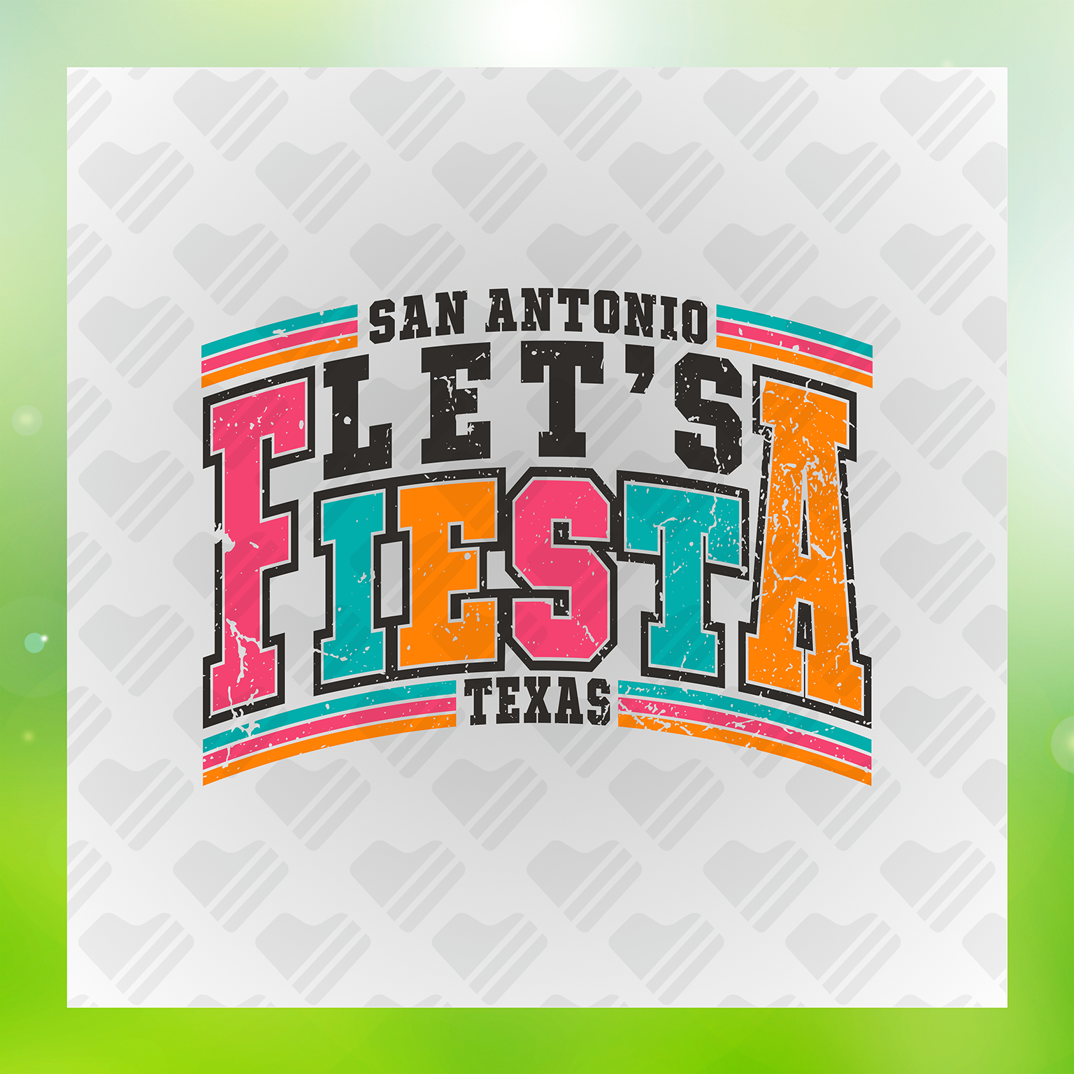 Black San Antonio Let's Fiesta Texas Transfer