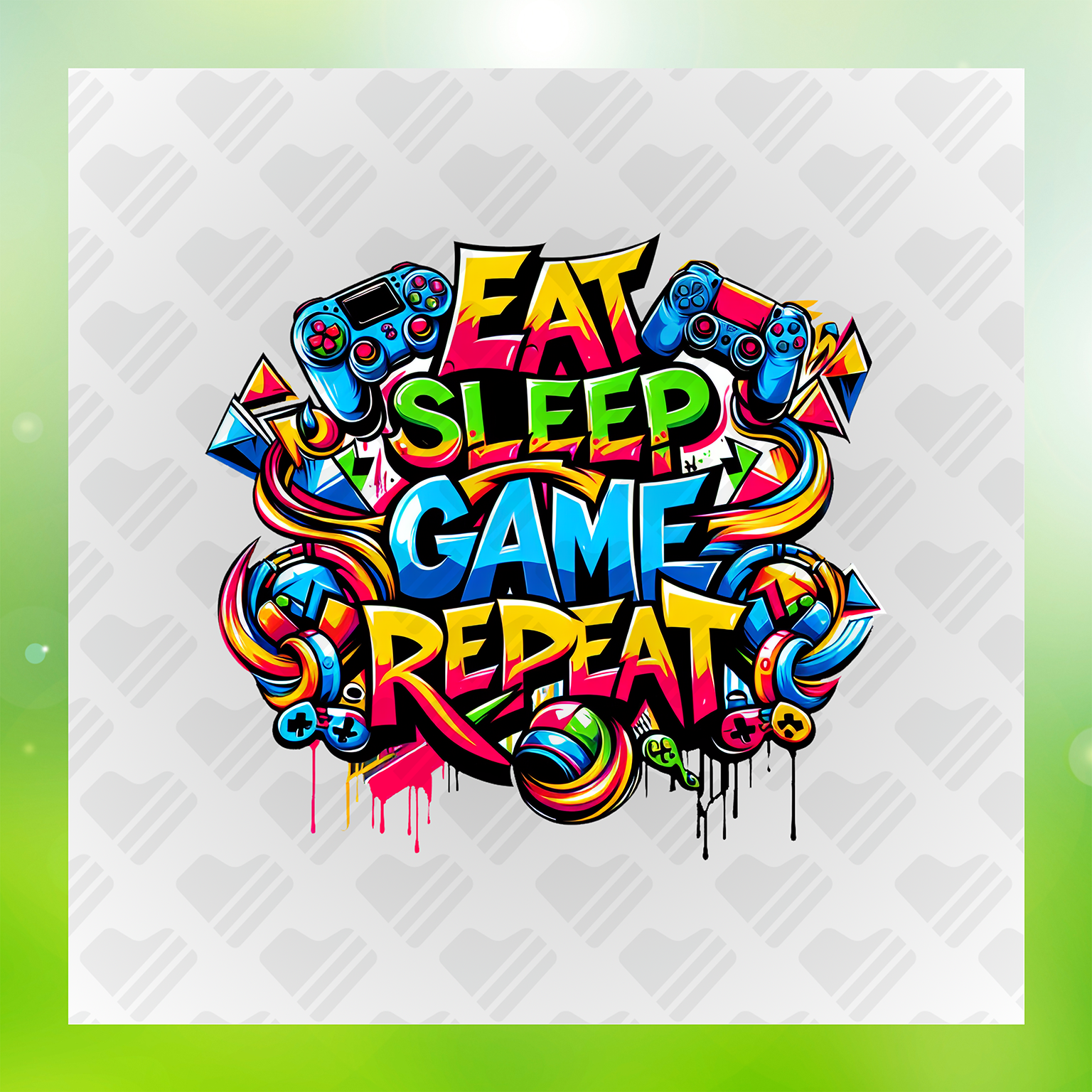 Eat Sleep Game Repeat Transfer