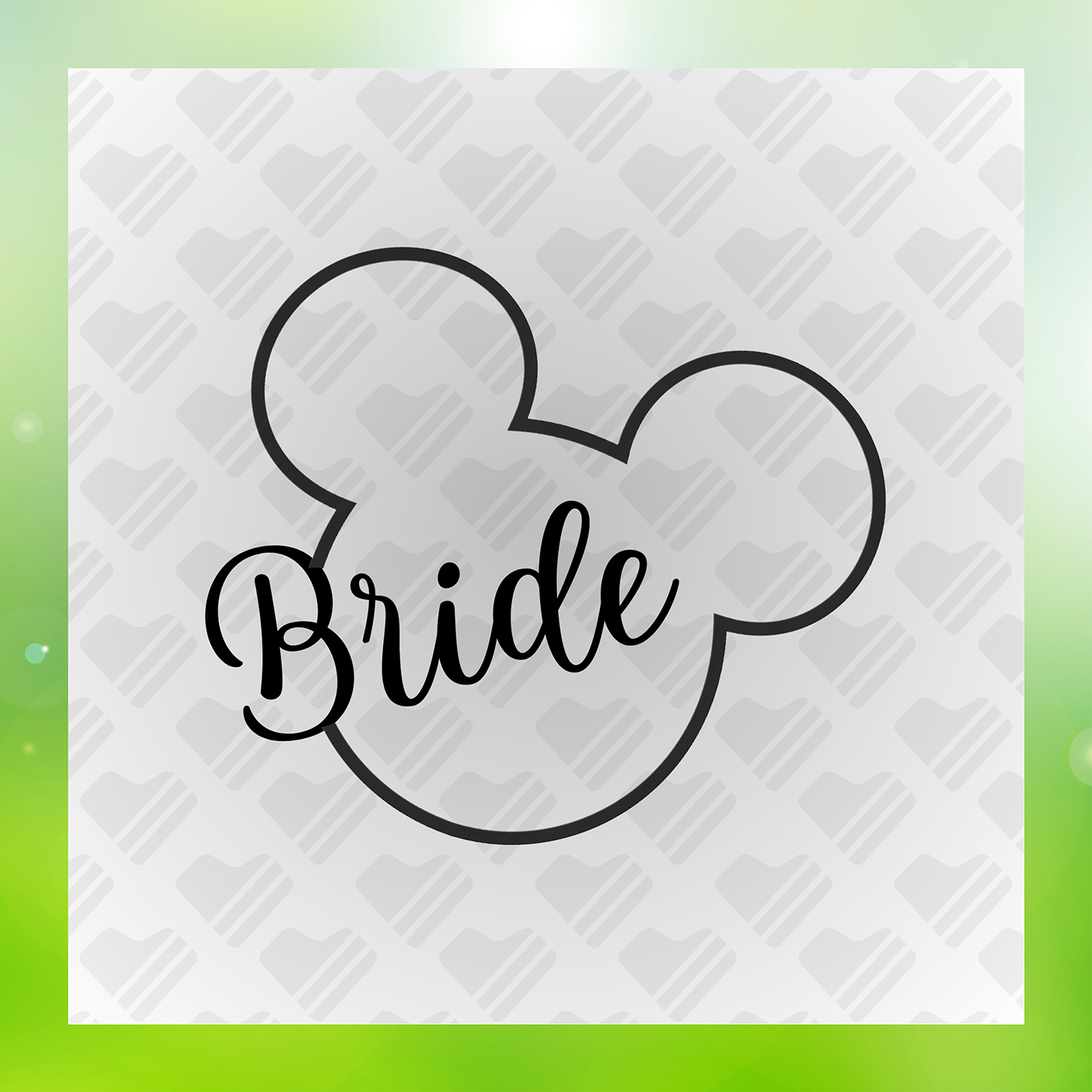 Roses & Golden Banner Colorful Transfer