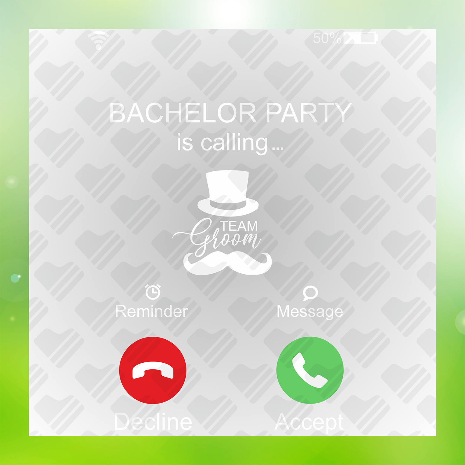 Team Groom Wedding Apparel Transfer