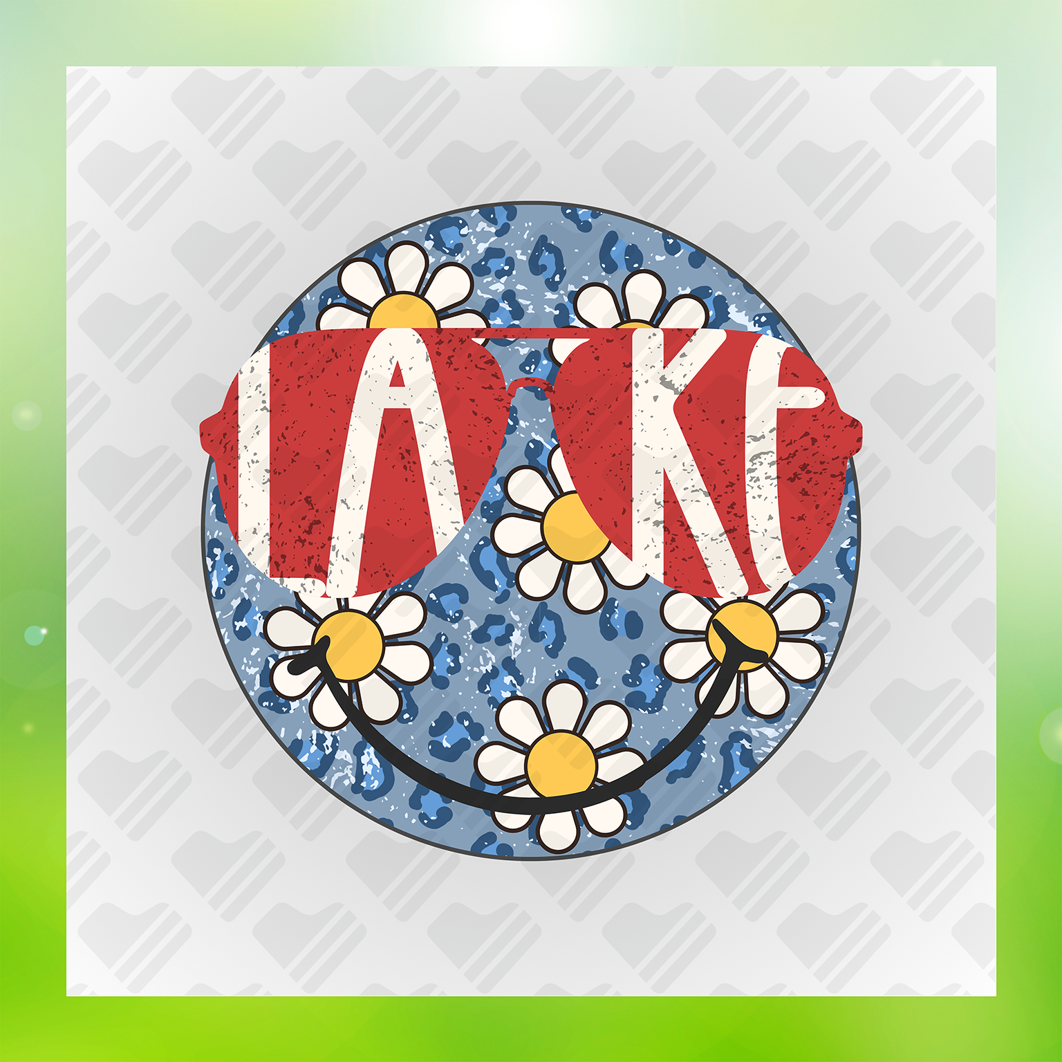 Blue Emoji Sunglasses Transfer